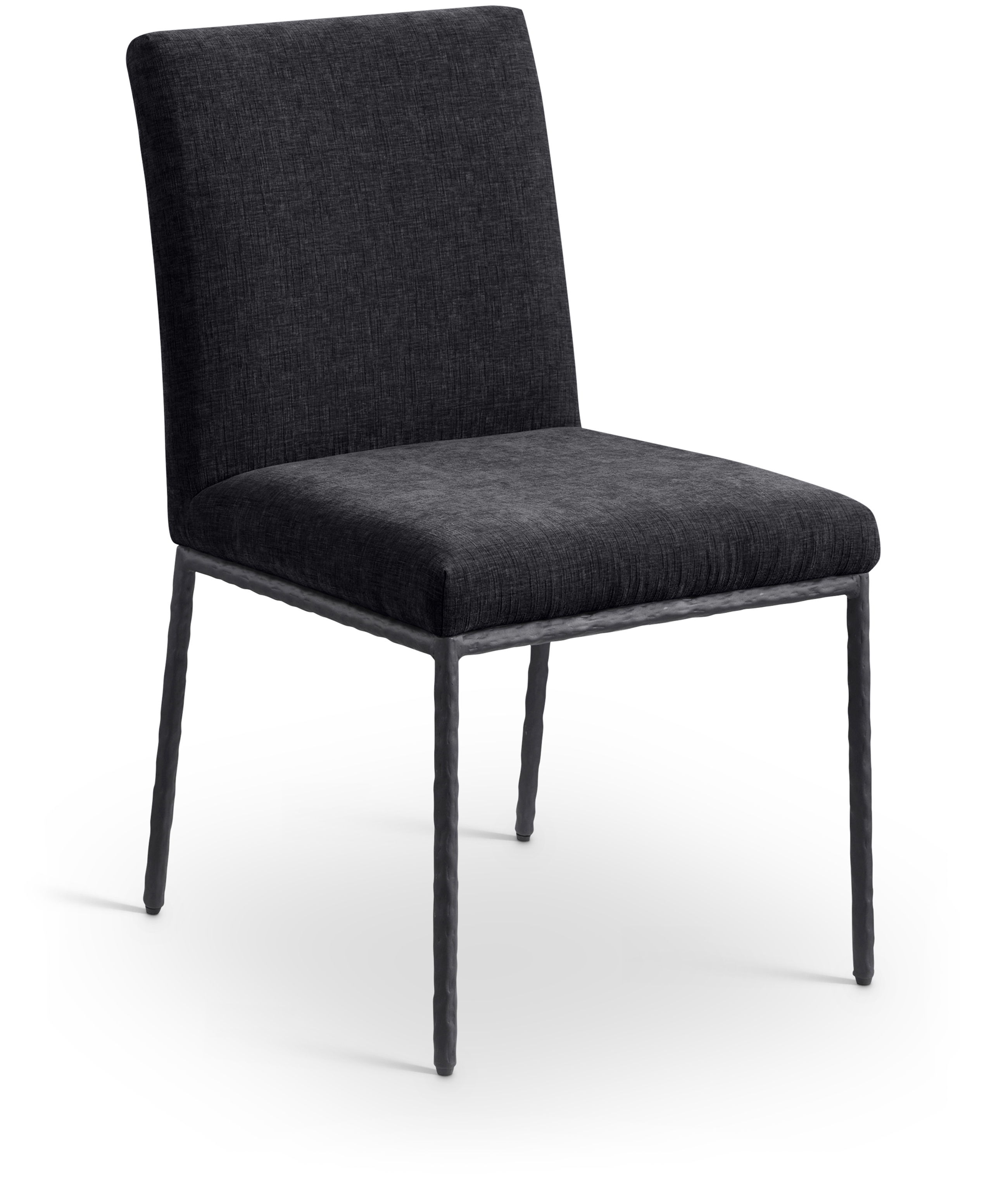 Reeves - Chenille Fabric Dining Side Chair (Set of 2) - Black
