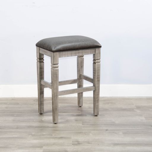 Alpine - 30\" Stool With Cushion Seat - Brown / Black Image