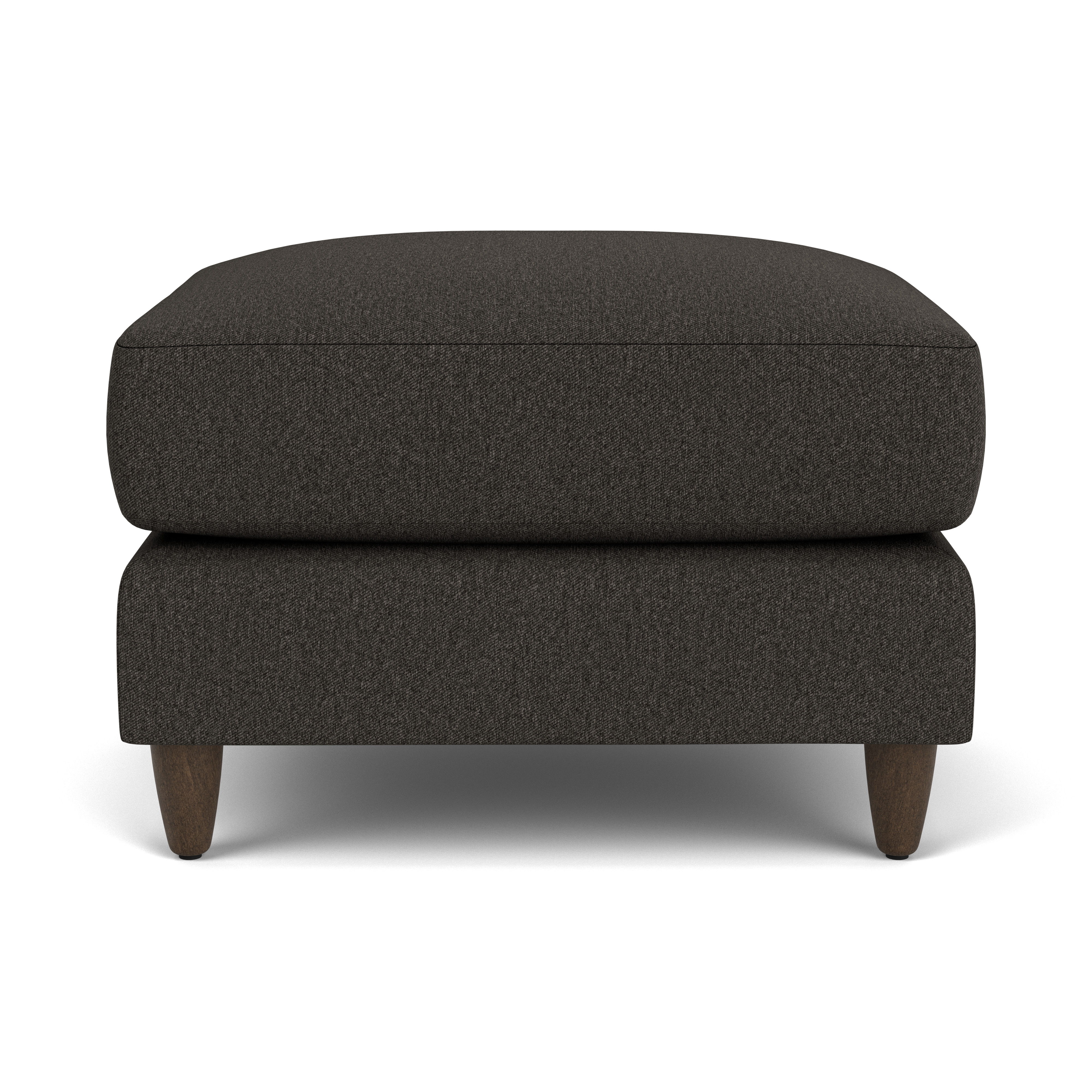 Fern - Fabric Ottoman, dark gray, view 4