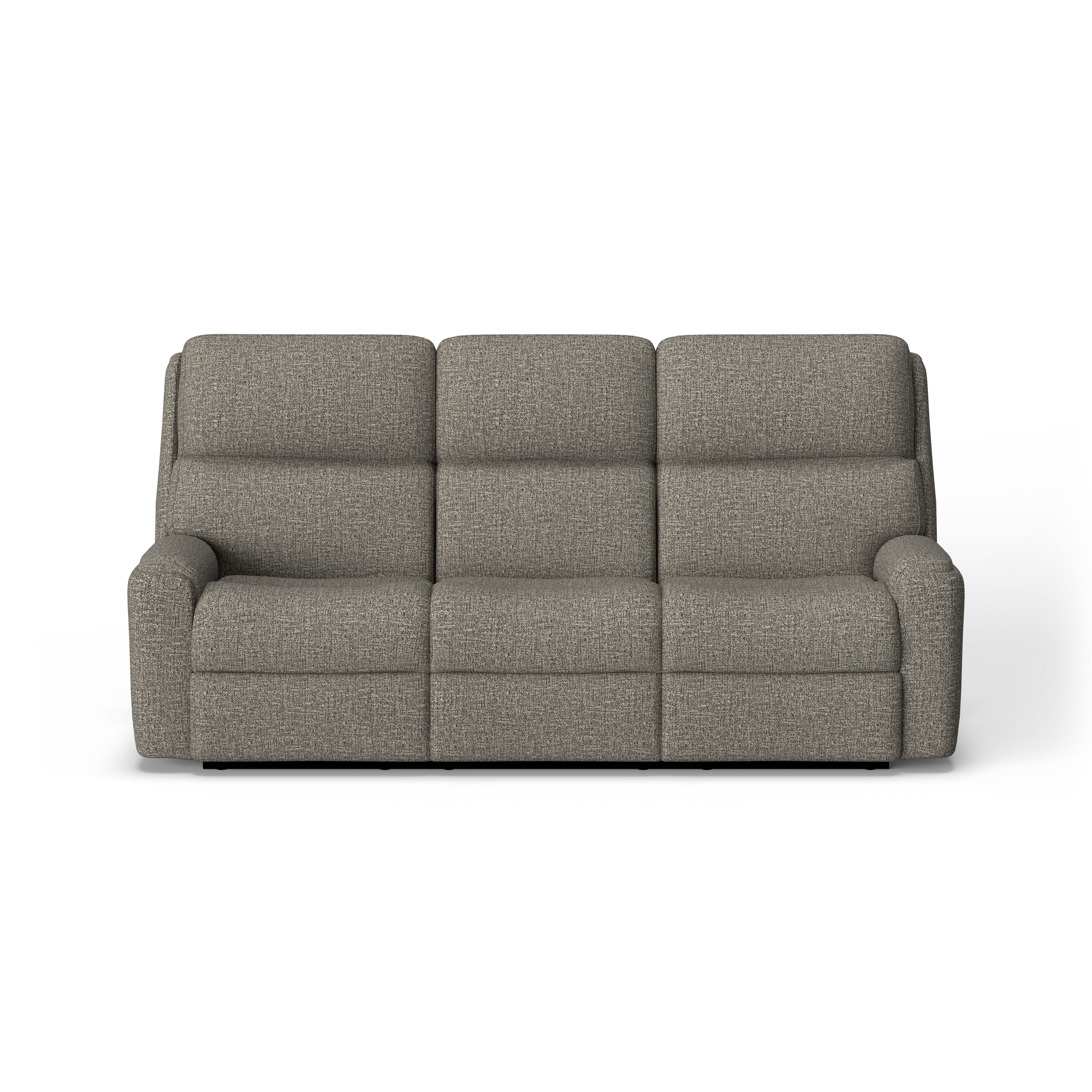 Rio - Transitional Fabric Power Reclining Sofa With Power Headrests, dark gray, view 3
