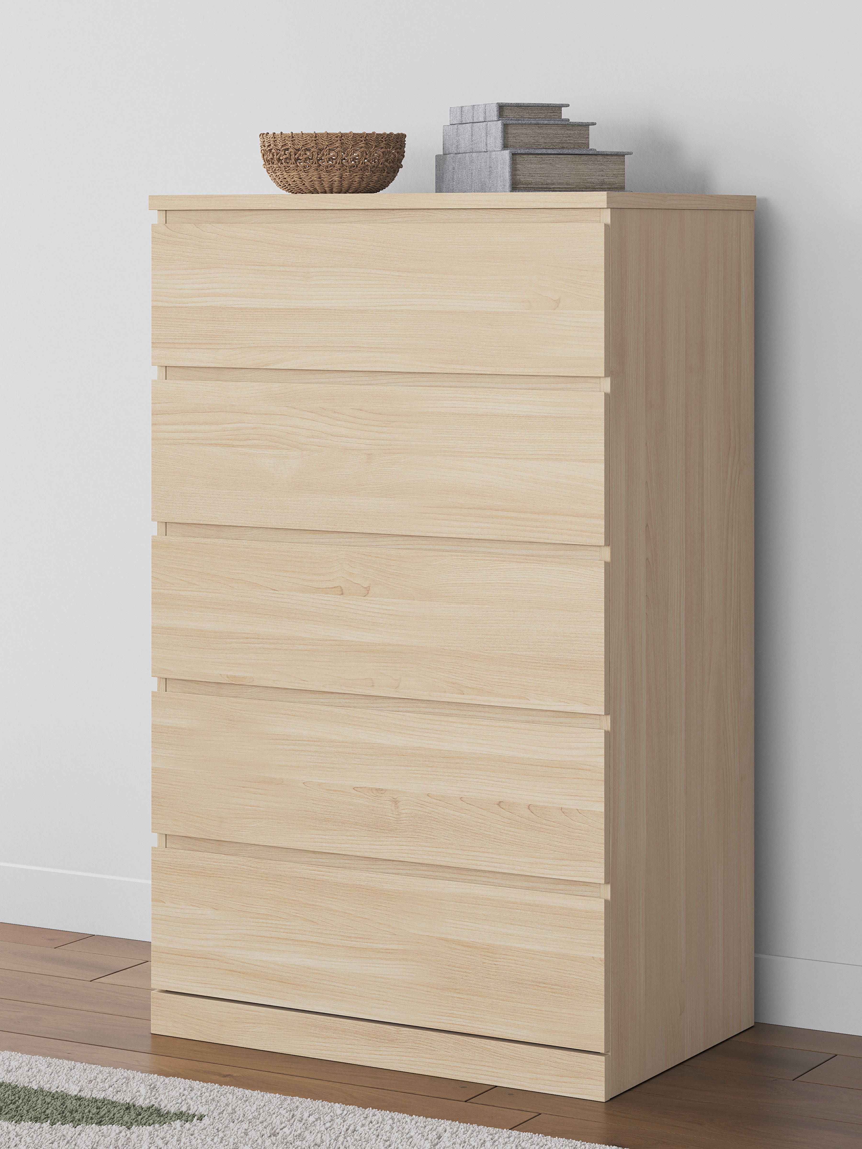 Onita - Five Drawer Chest - Natural