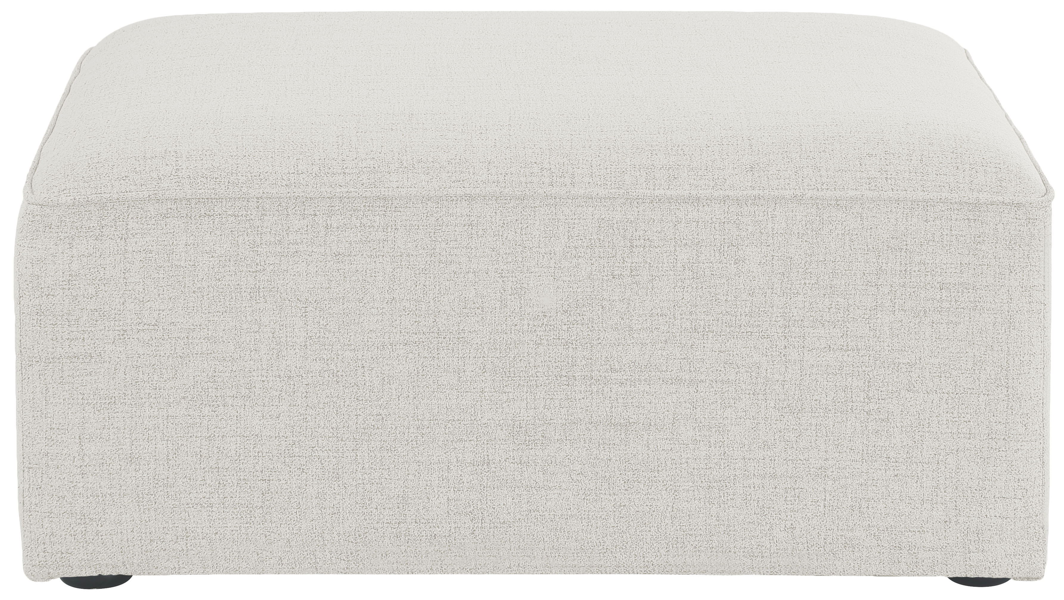 Cube - Linen Ottoman - Cream