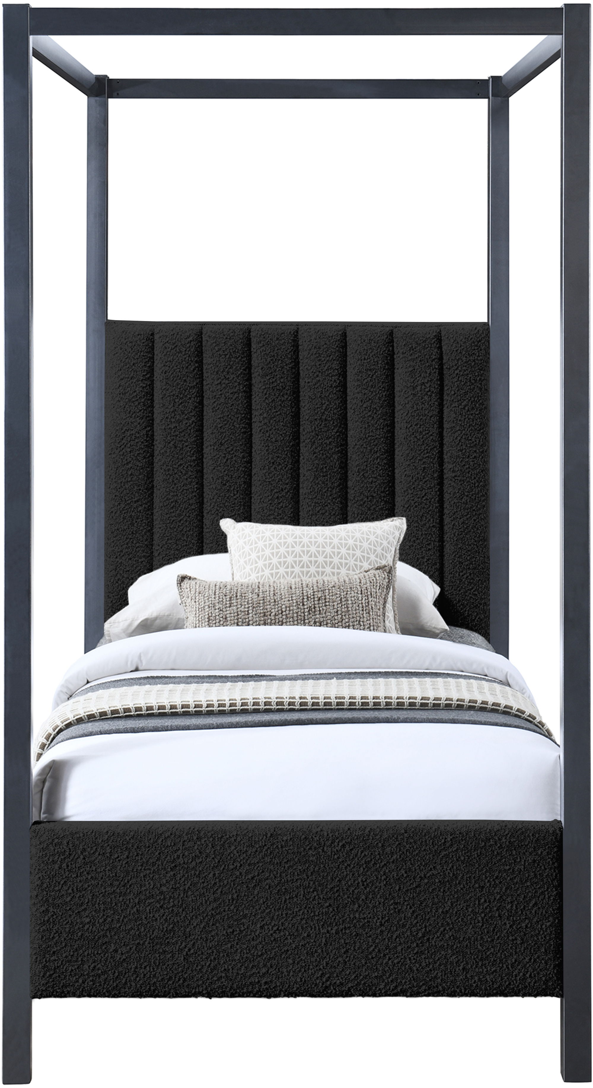 Kelly - Twin Bed - Black