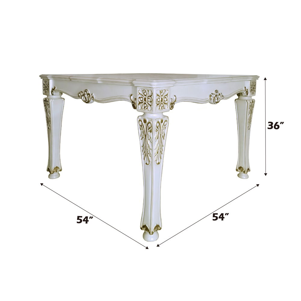 Vendome - Counter Height Table - Antique Pearl, white, view 4
