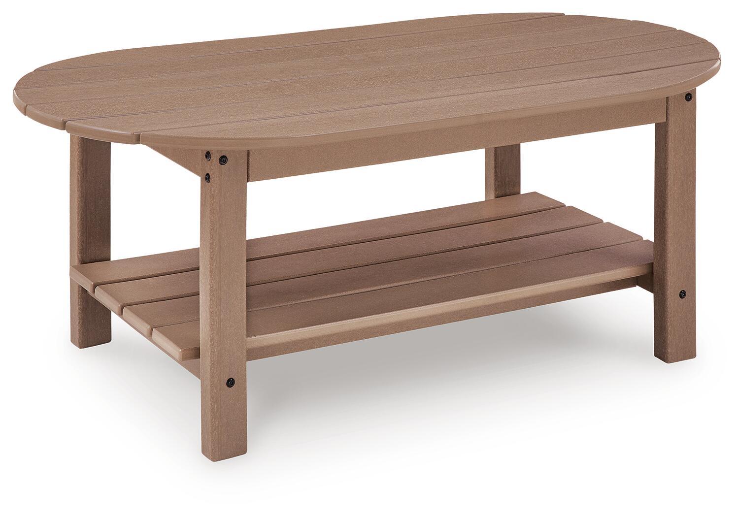 Grover Beach – Oval Cocktail Table – Driftwood
