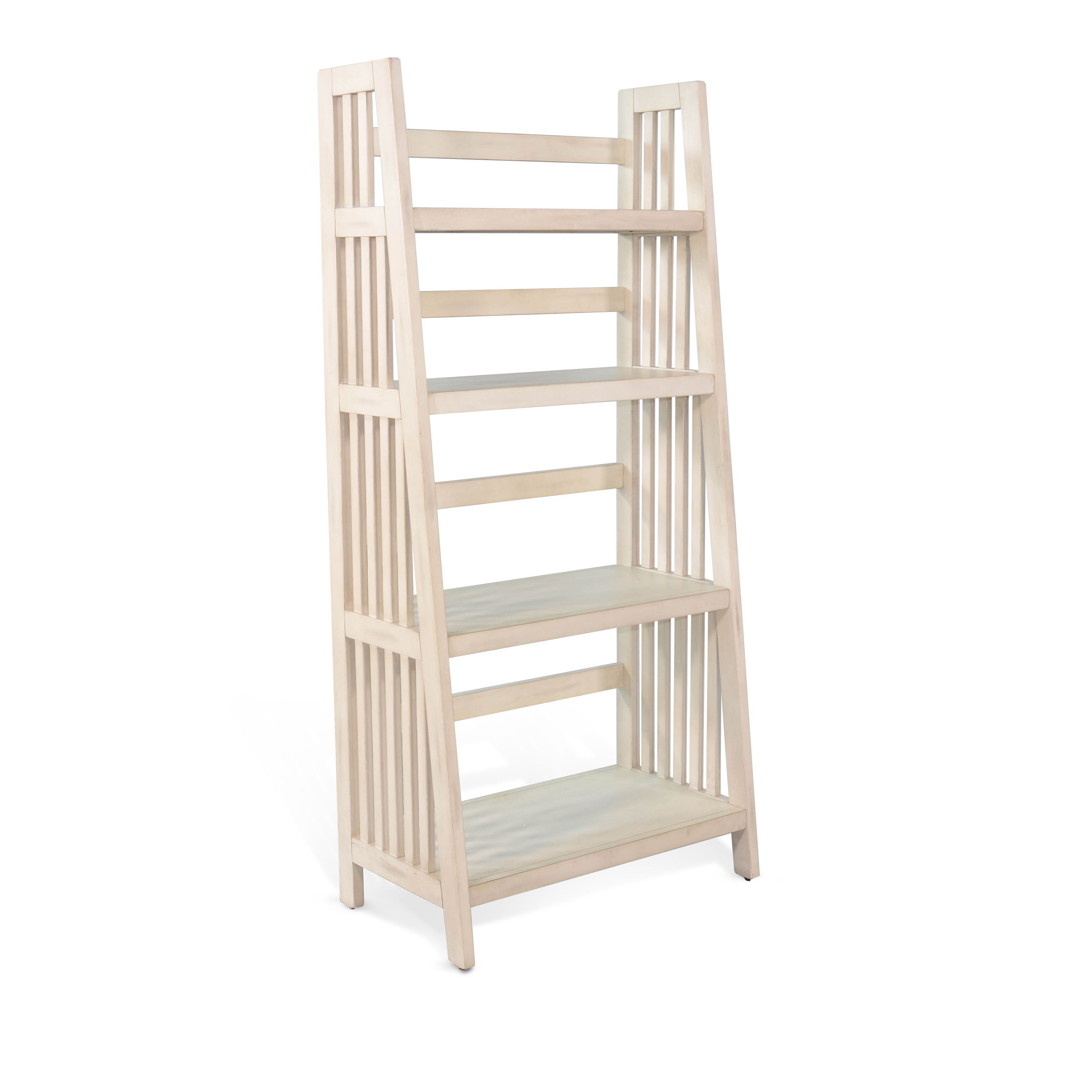 60\" Folding Bookcase - White Image