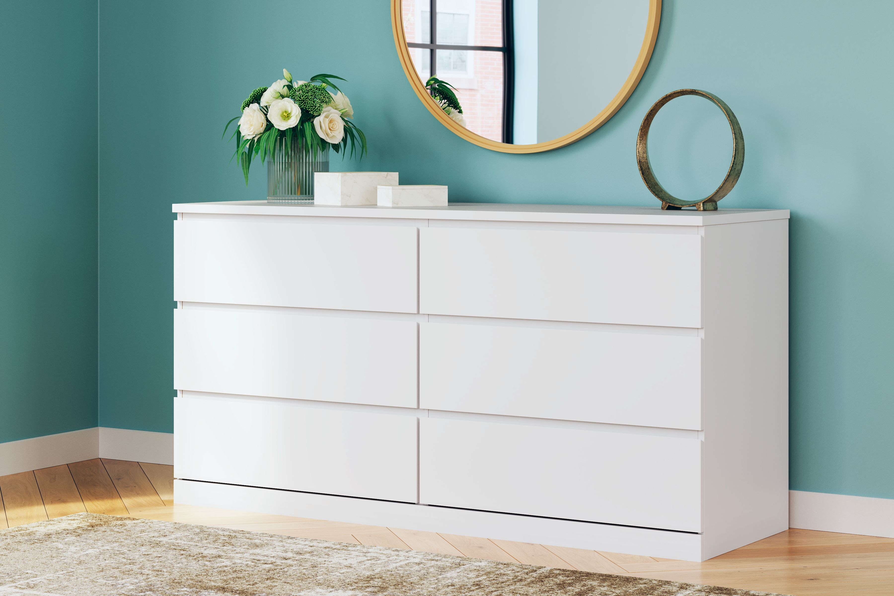 Onita - Six Drawer Dresser - White
