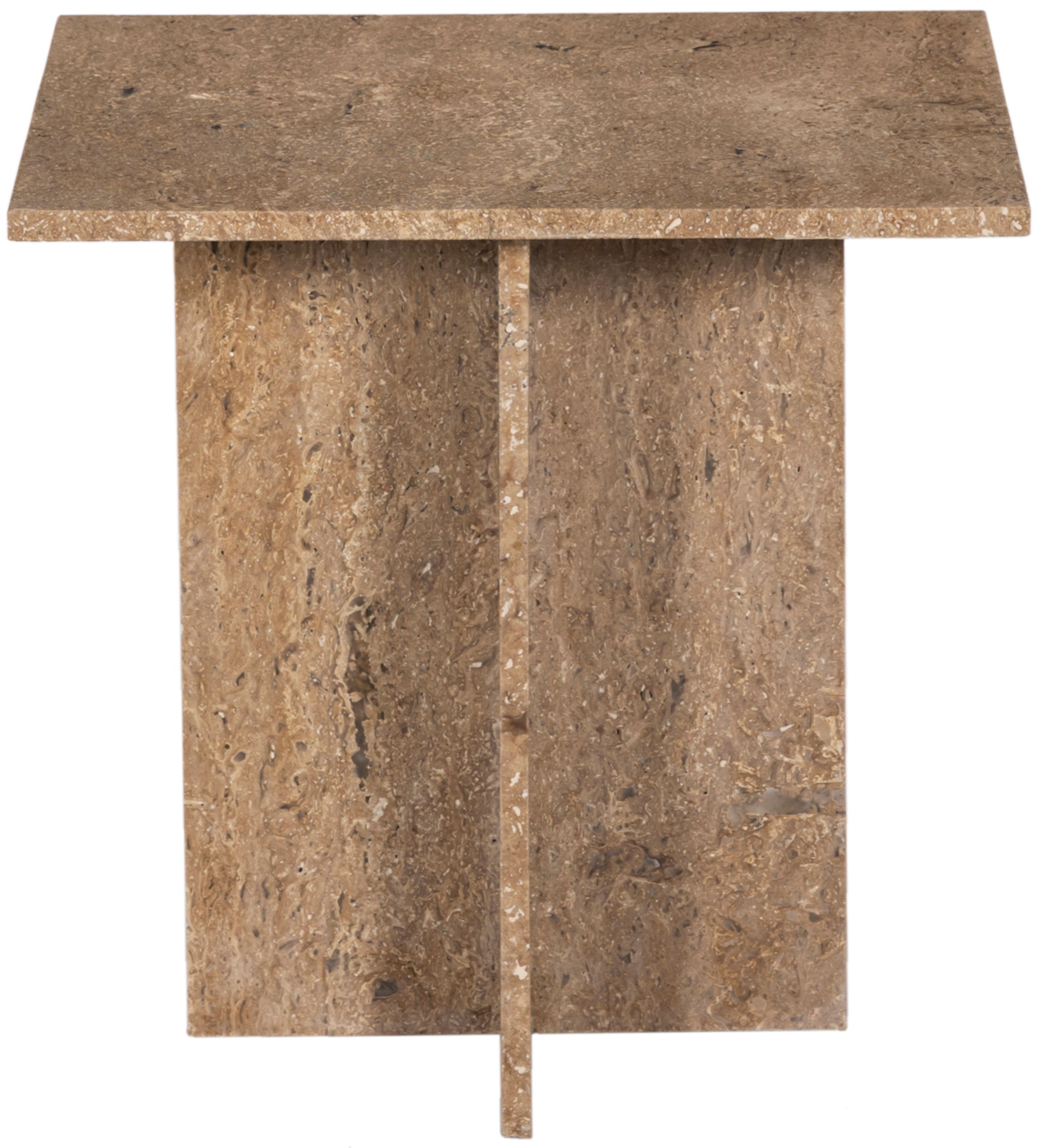 Verona - End Table - Travrtine