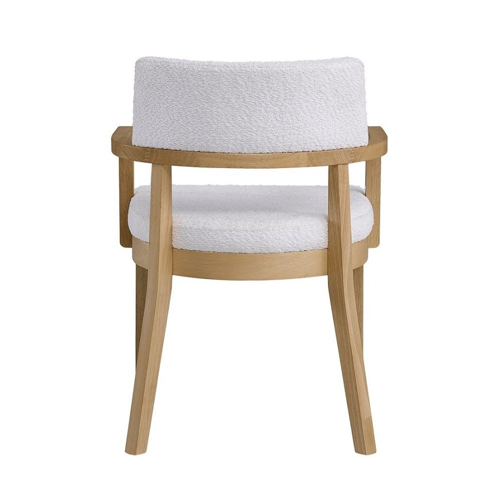 Kasem - Arm Chair (Set of 2) - Gorge Fabric & Oak, light brown, view 2