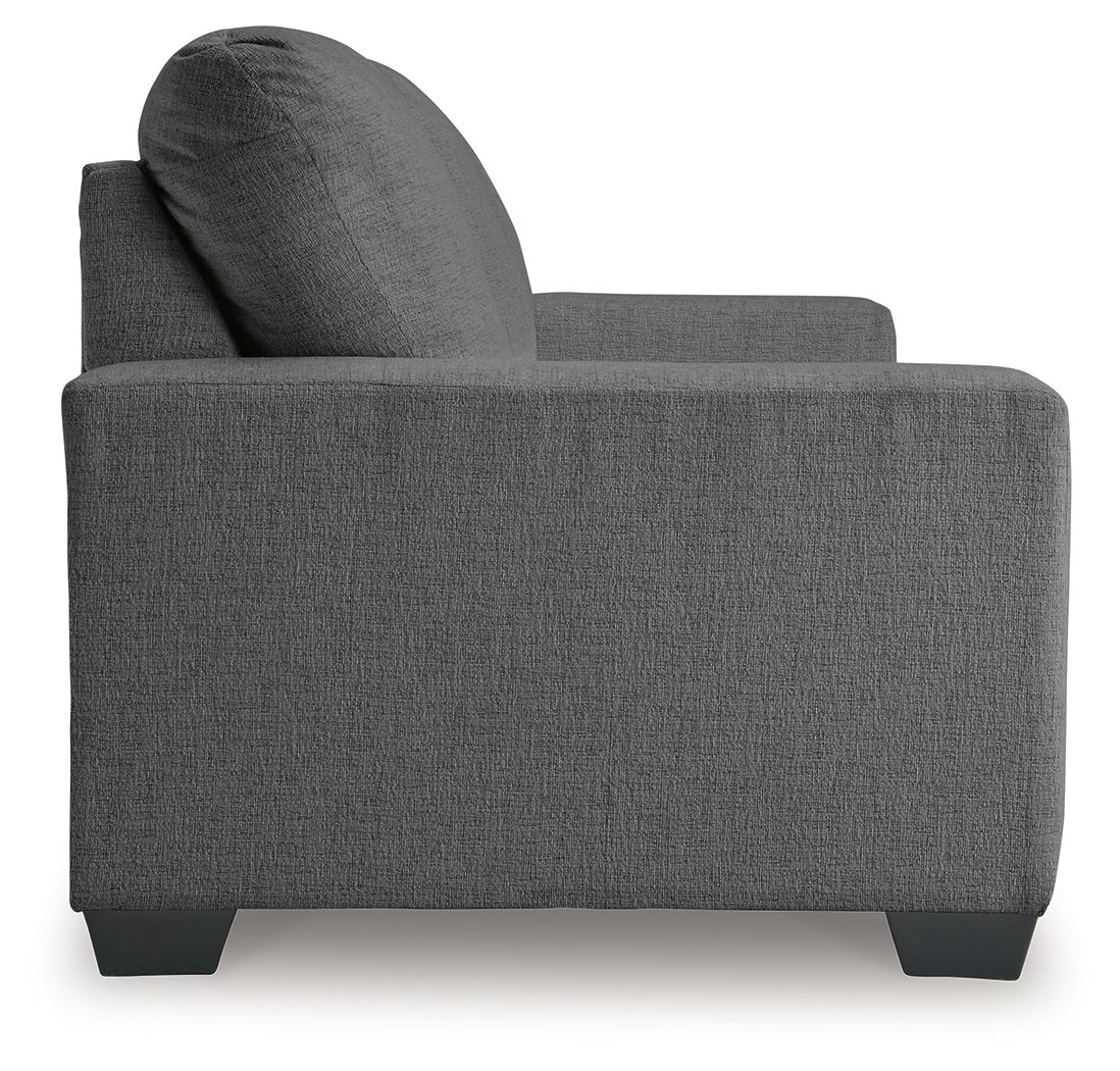 Ashley Furniture Rannis - 2 Pc. - Full Sofa Sleeper, Rocker Recliner - Pewter - Image 5