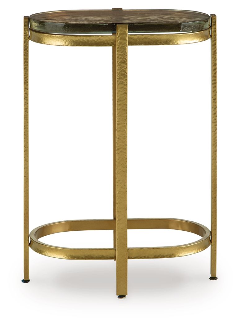 Ashley Furniture Porterville - Accent Table - Gold Finish - Image 3