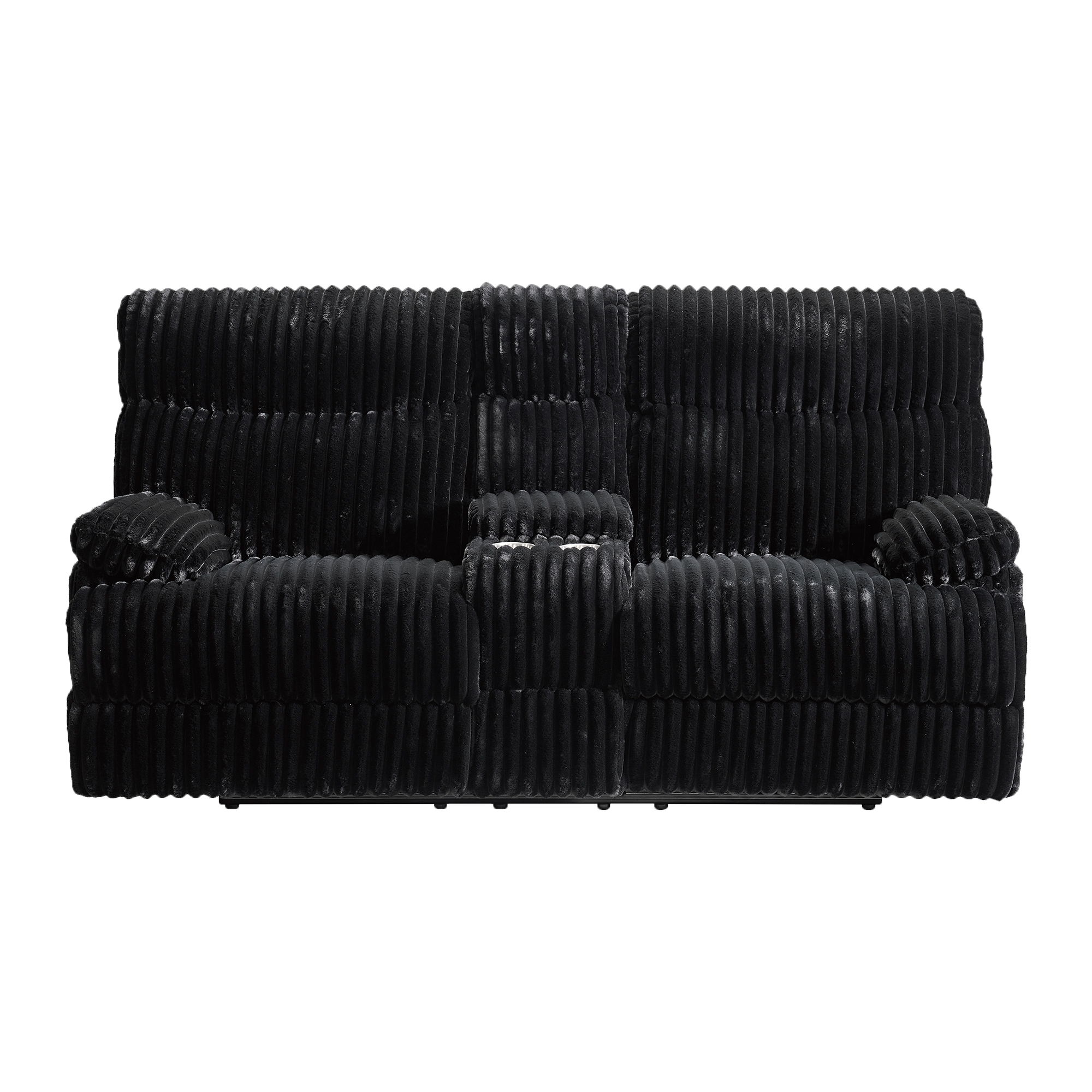 Admiral - Power Motion Loveseat With Console - Masis Black