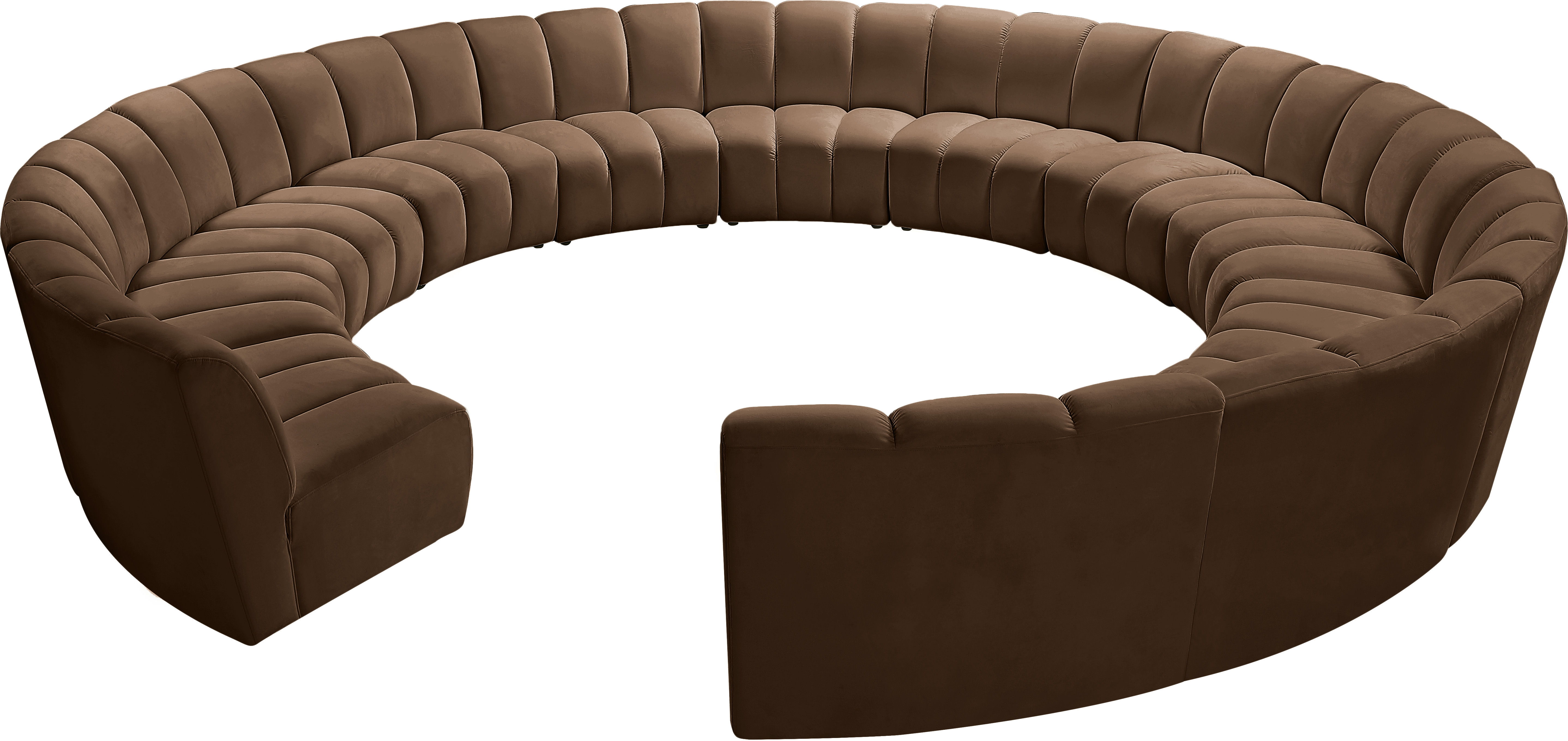 Infinity - 12 Piece Modular Sectional - Brown