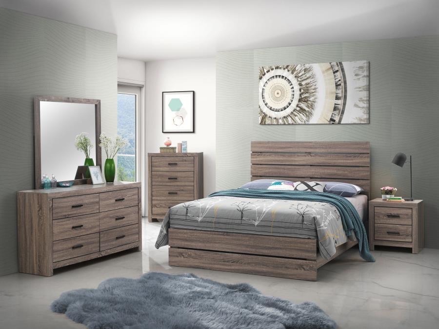 Brantford - 4 Piece Eastern King Bedroom Set - Barrel Oak Image