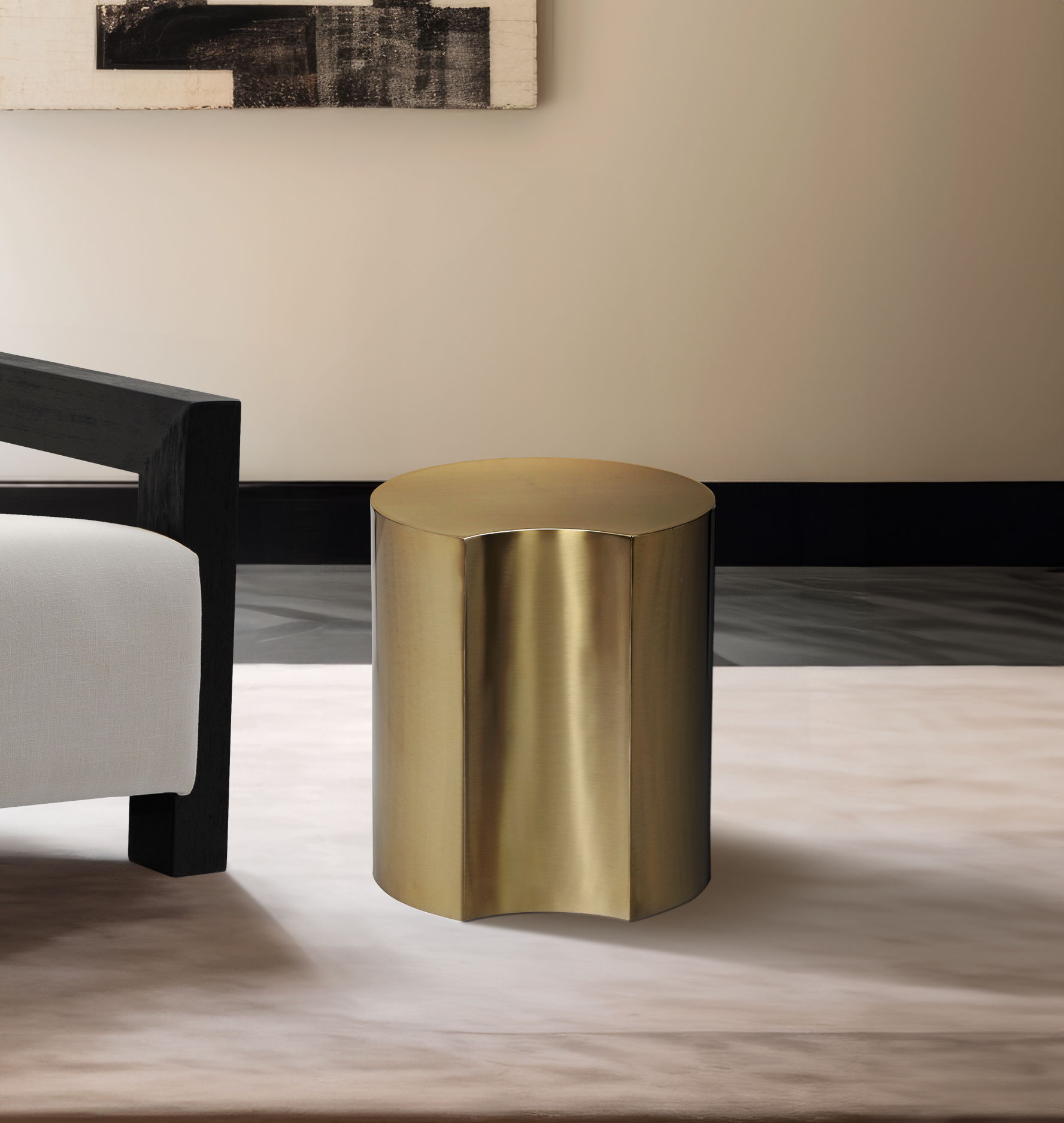 Dimple - 18" End Table - Gold