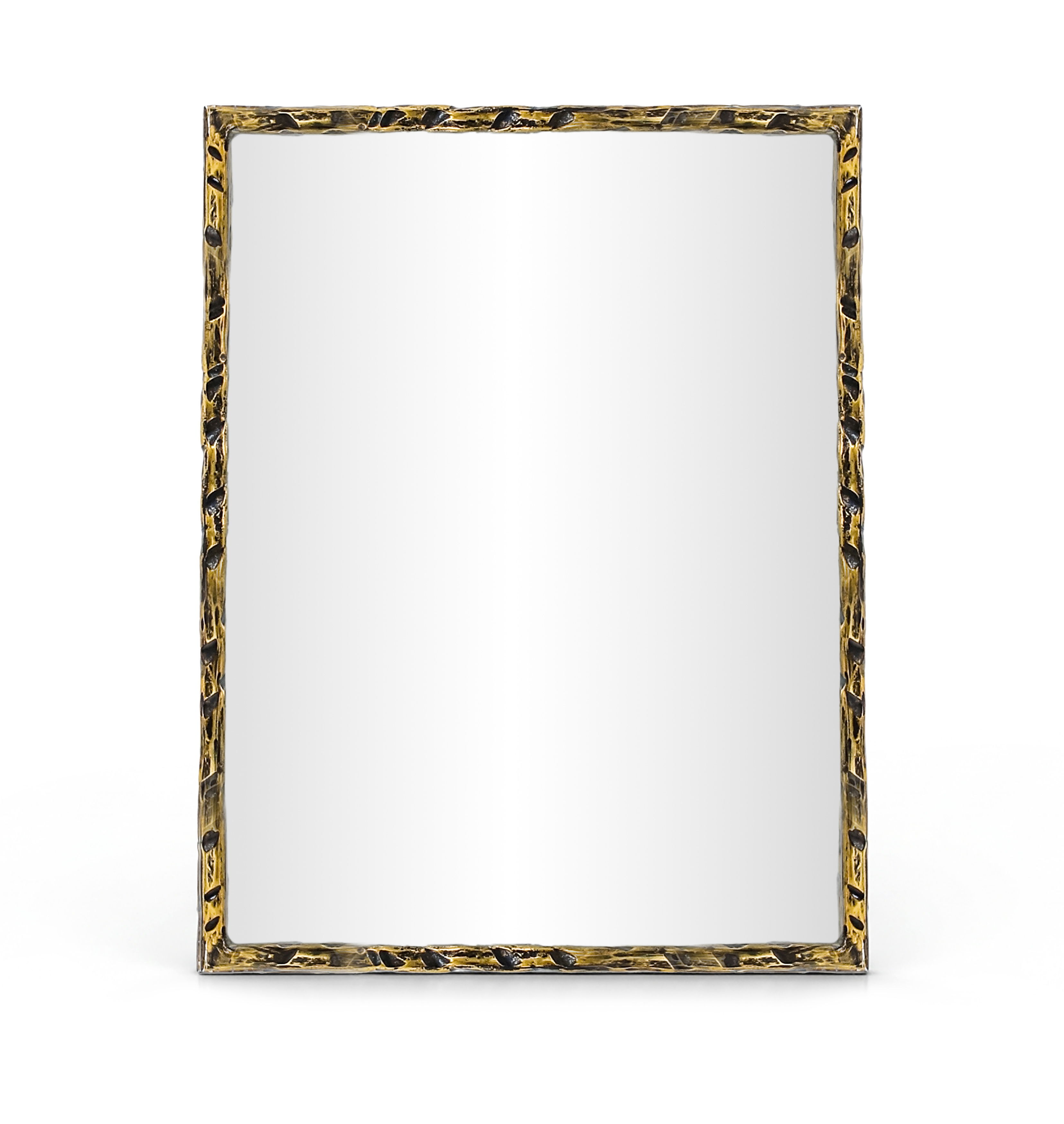 Hammer - 48" x 36" Iron Mirror - Gold