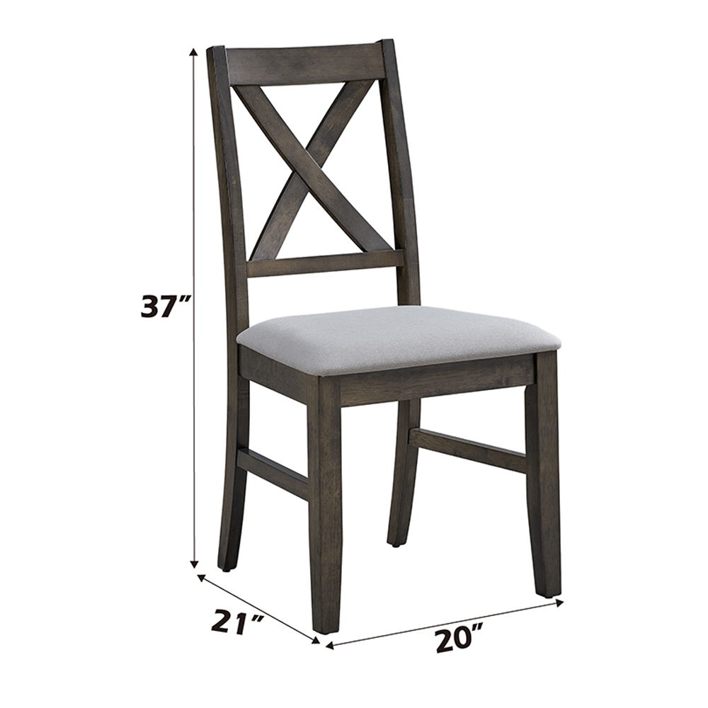 Marit - Side Chair (Set of 2) - Gray, gray, view 5