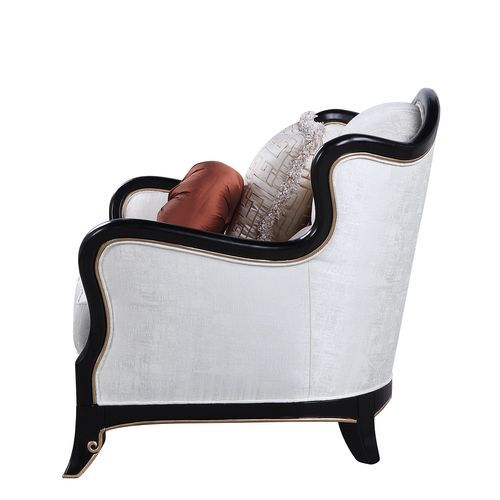 Nurmive - Sofa With 7 Pillows - Beige Fabric, white, view 7