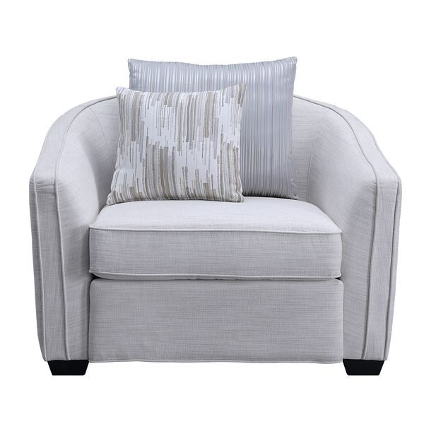 Mahler II - Chair With 2 Pillows - Beige Linen, beige, view 2