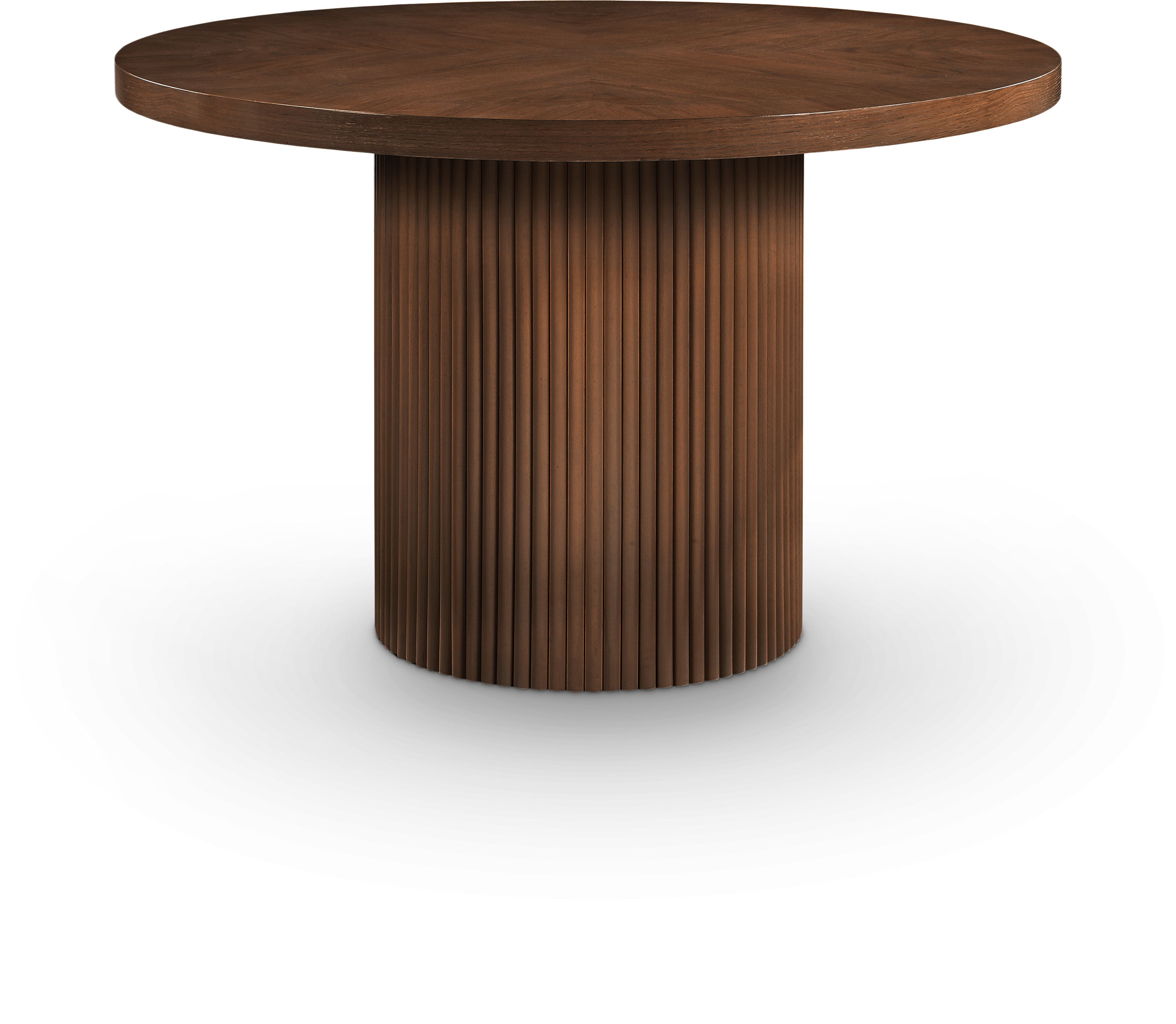 Belinda - Beech Wood And Oak Veneer 48" Dining Table - Brown