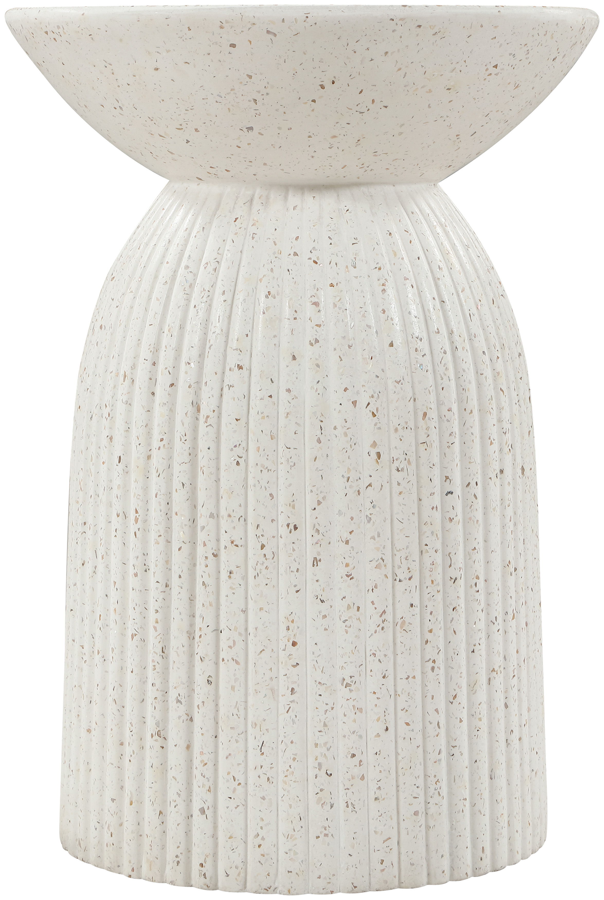 Opani - Concrete End Table - Terrazzo