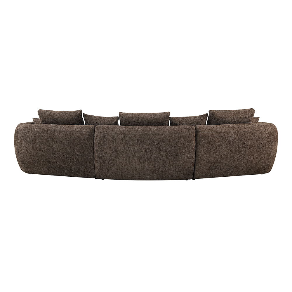 Bash - Sofa With 7 Pillows - Macca Anthology Boucle, dark brown, view 3