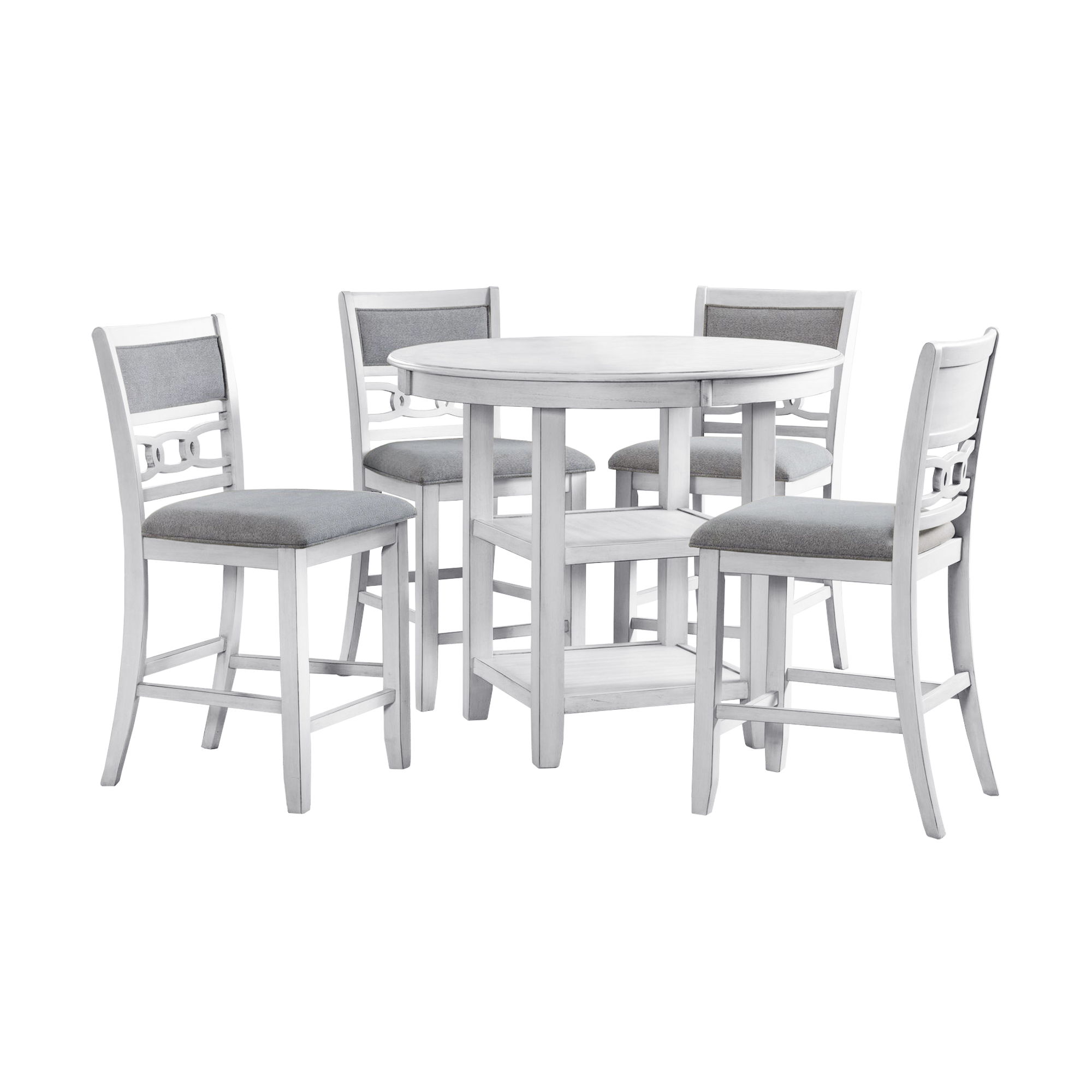Amherst - Counter Height 5 Piece Dining Set (Table And Four Side Chairs) - Bisque
