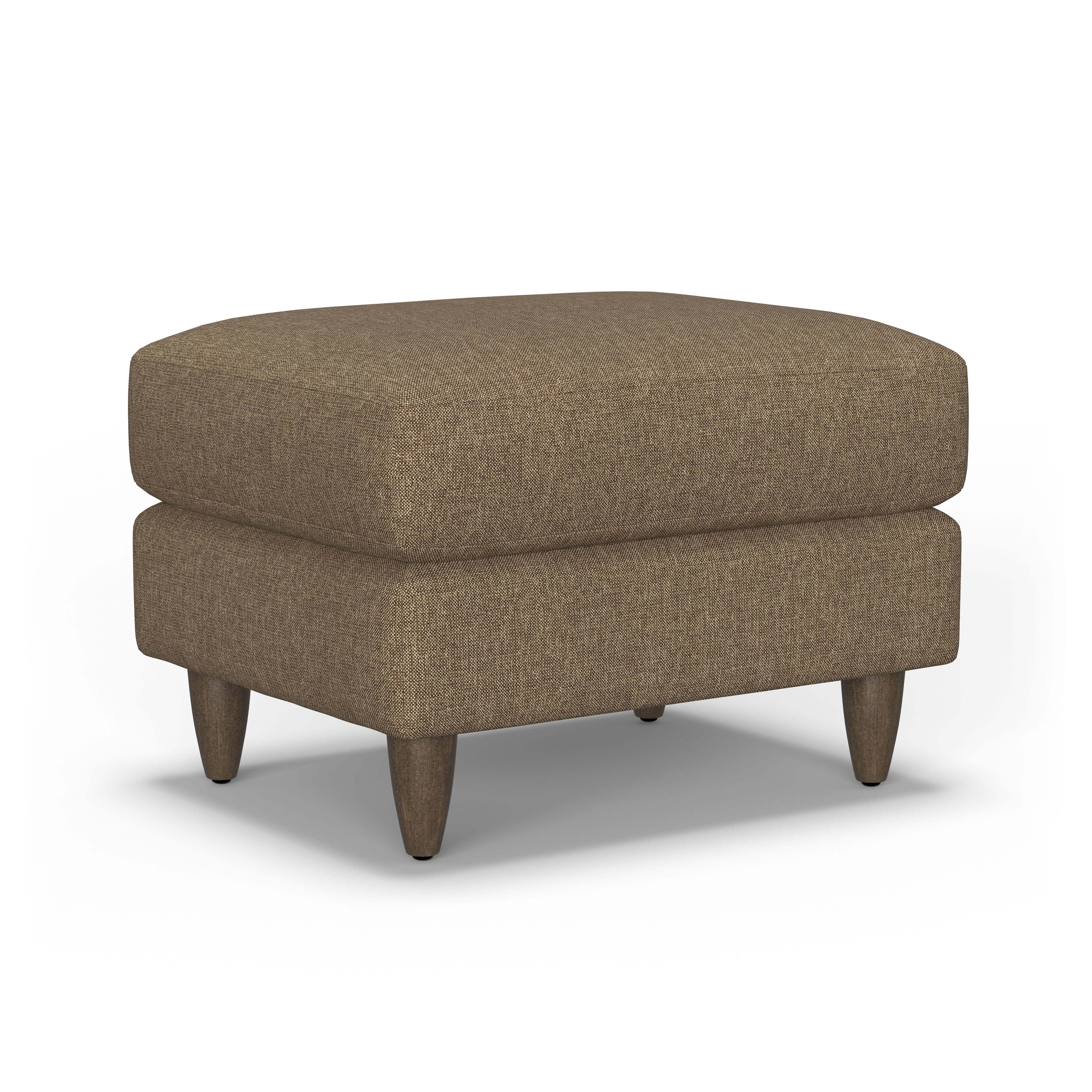 Mia - Fabric Ottoman, beige