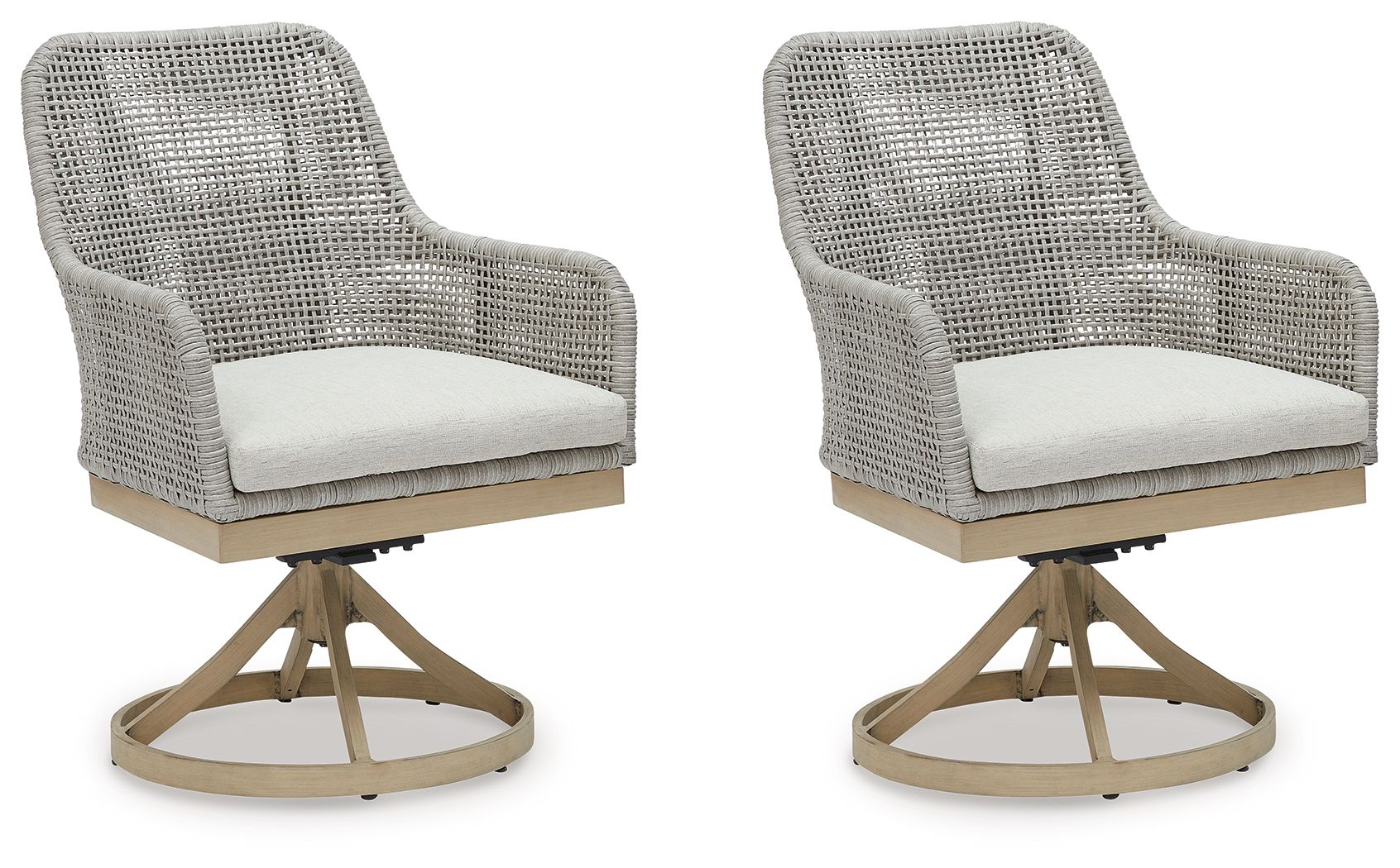 Ashley Seton Creek Swivel Chair w/Cushion (2/CN) - Gray