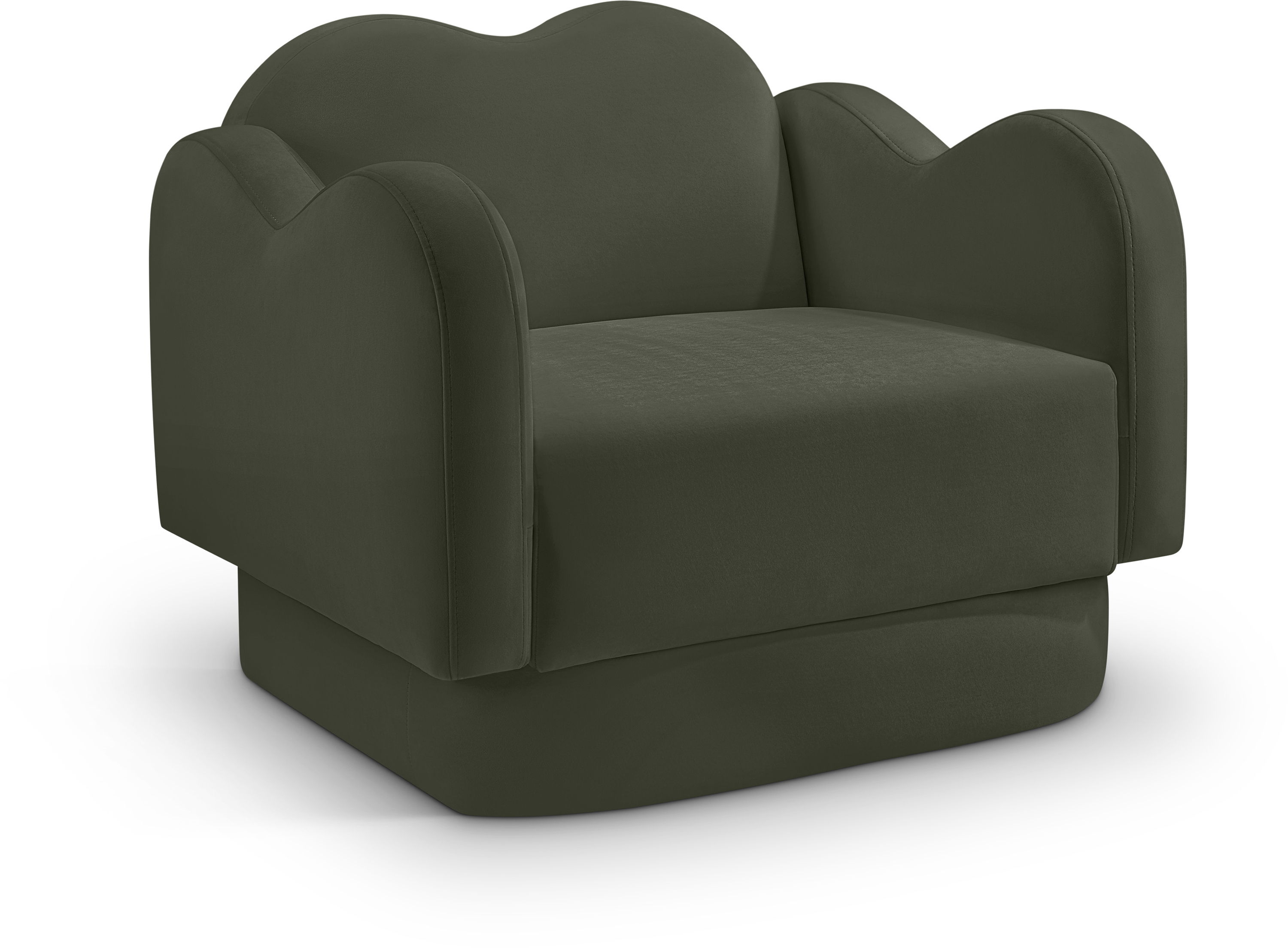 Bloom - Velvet Chair - Green