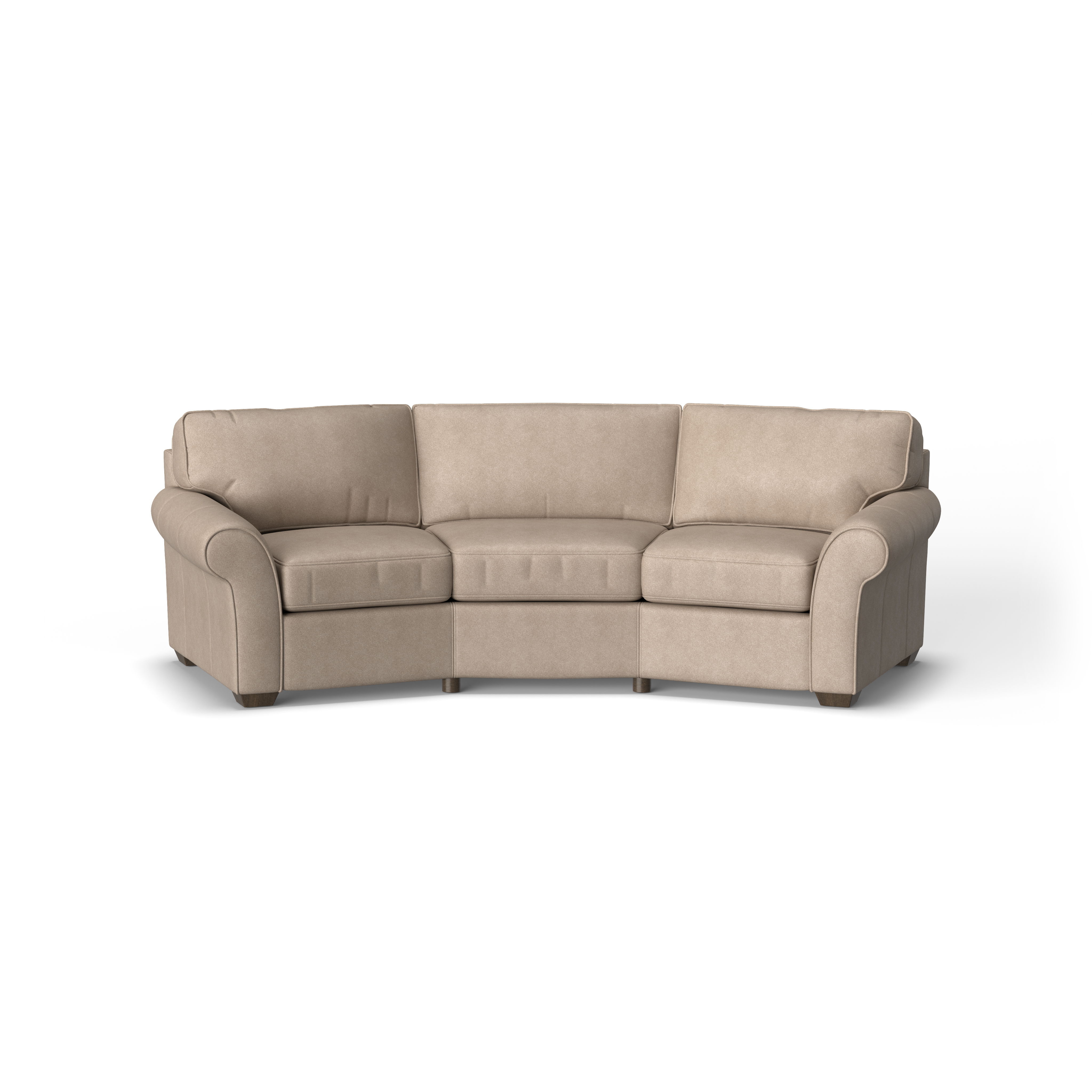 Vail - Leather Conversation Sofa, dark red, view 7