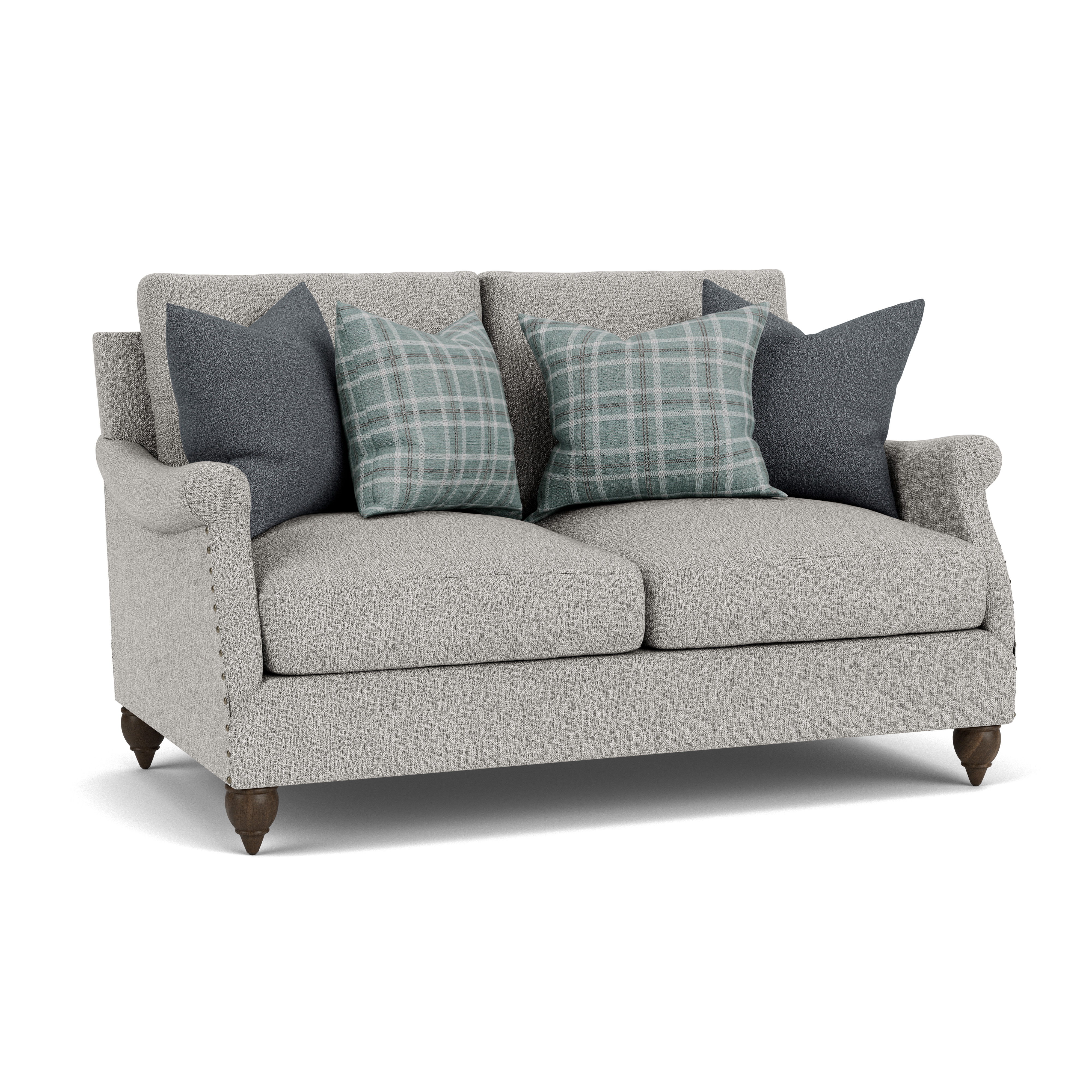 Veda - 60" Loveseat, gray
