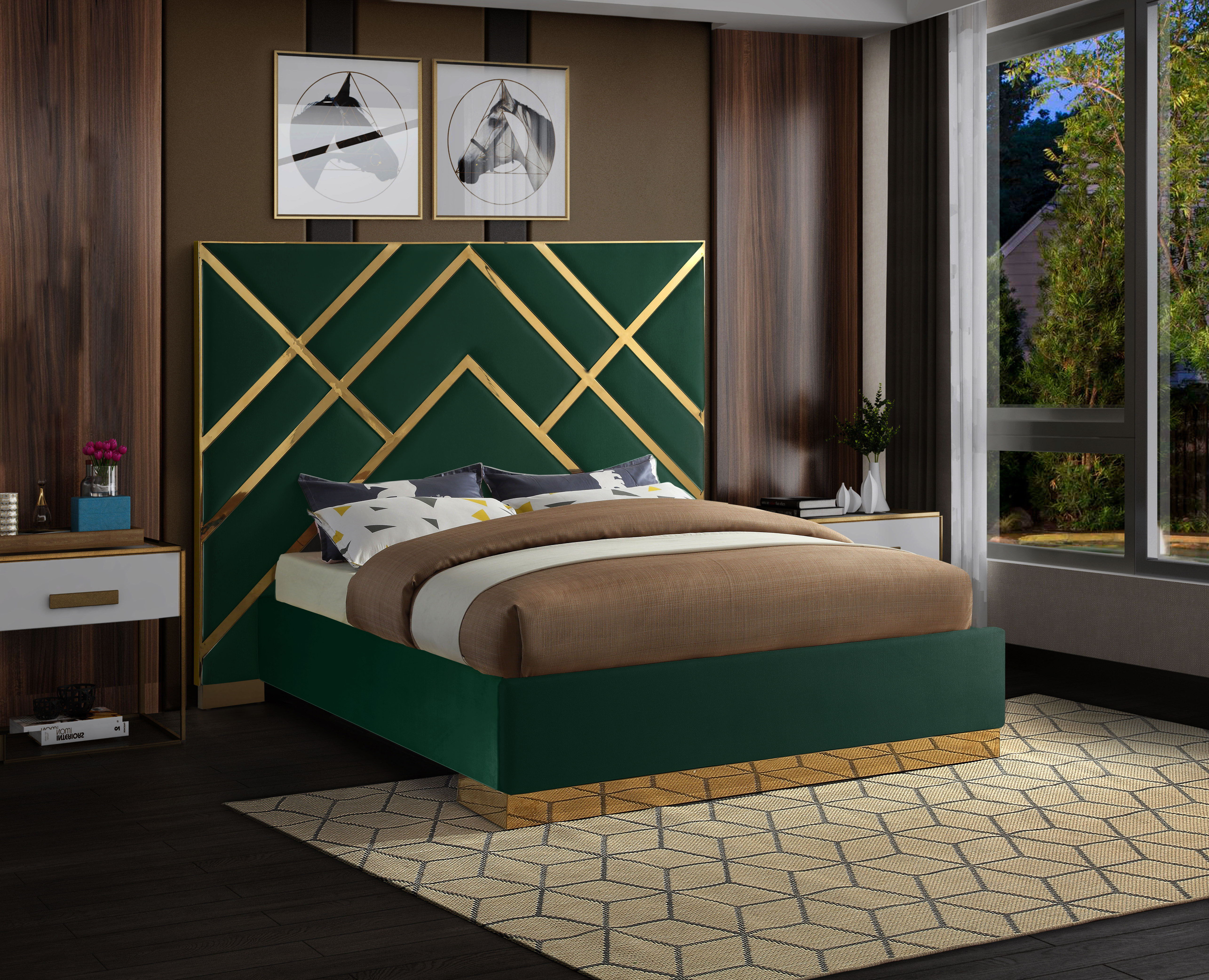 Vector - Queen Bed - Green