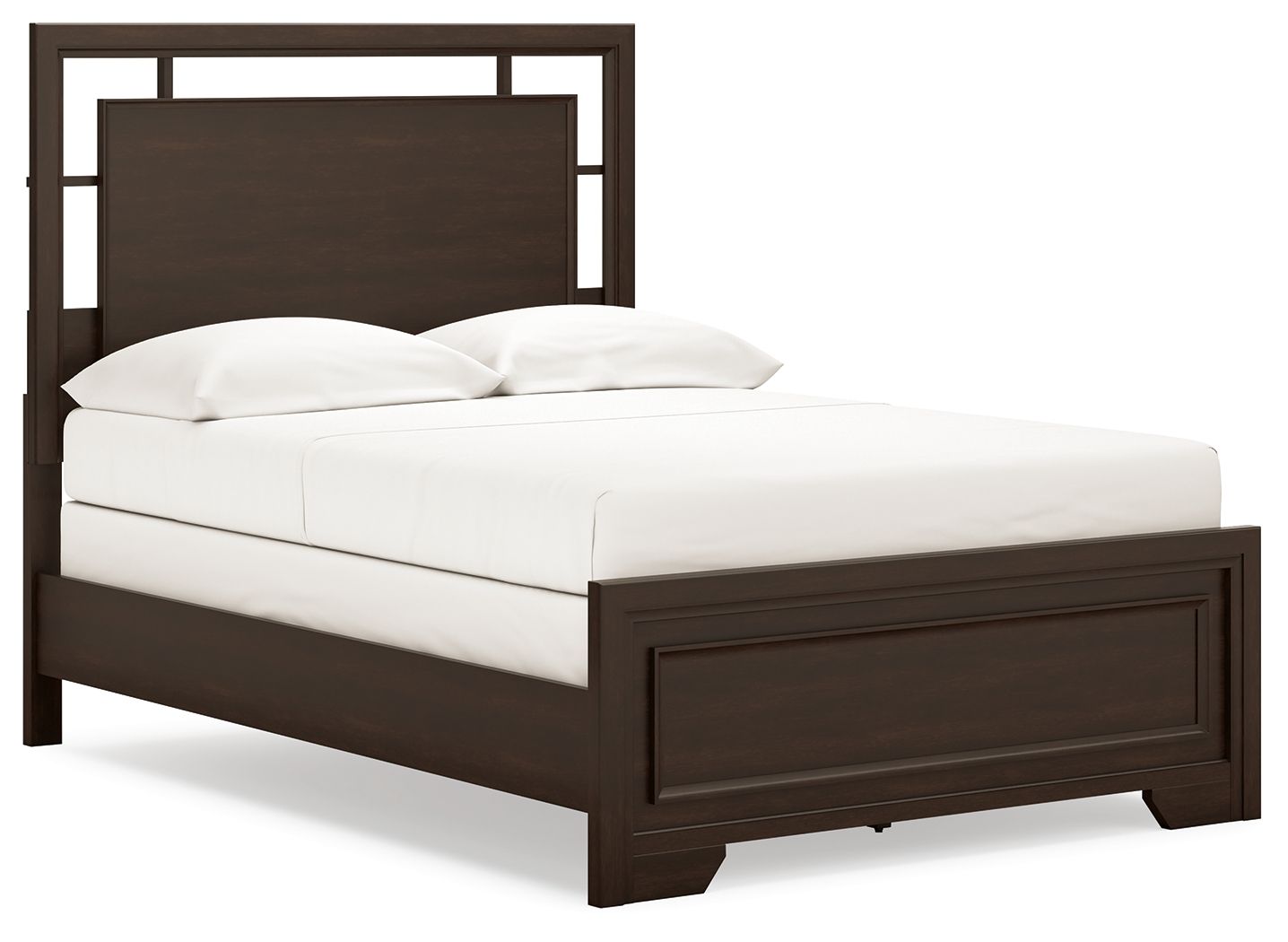 Ashley Furniture Covetown - 6 Pc. - Dresser, Mirror, Full Panel Bed, 2 Nightstands - Dark Brown - Image 7