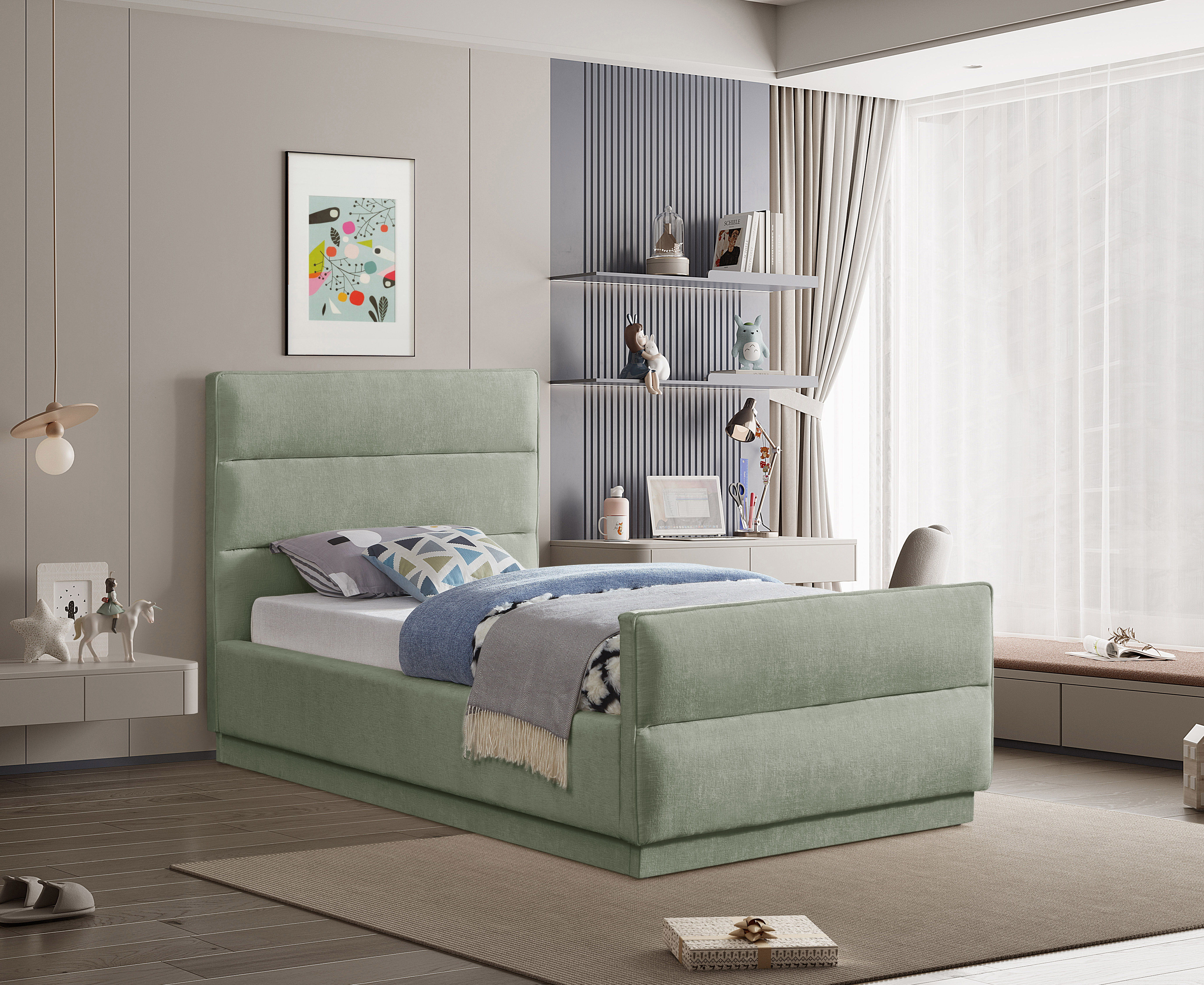 Paxton - Twin Bed - Mint