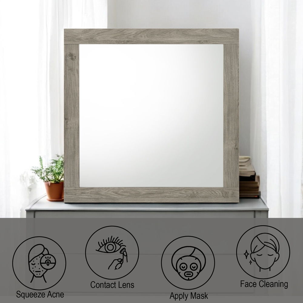 Mari - Mirror - Light Gray Finish, gray, view 5