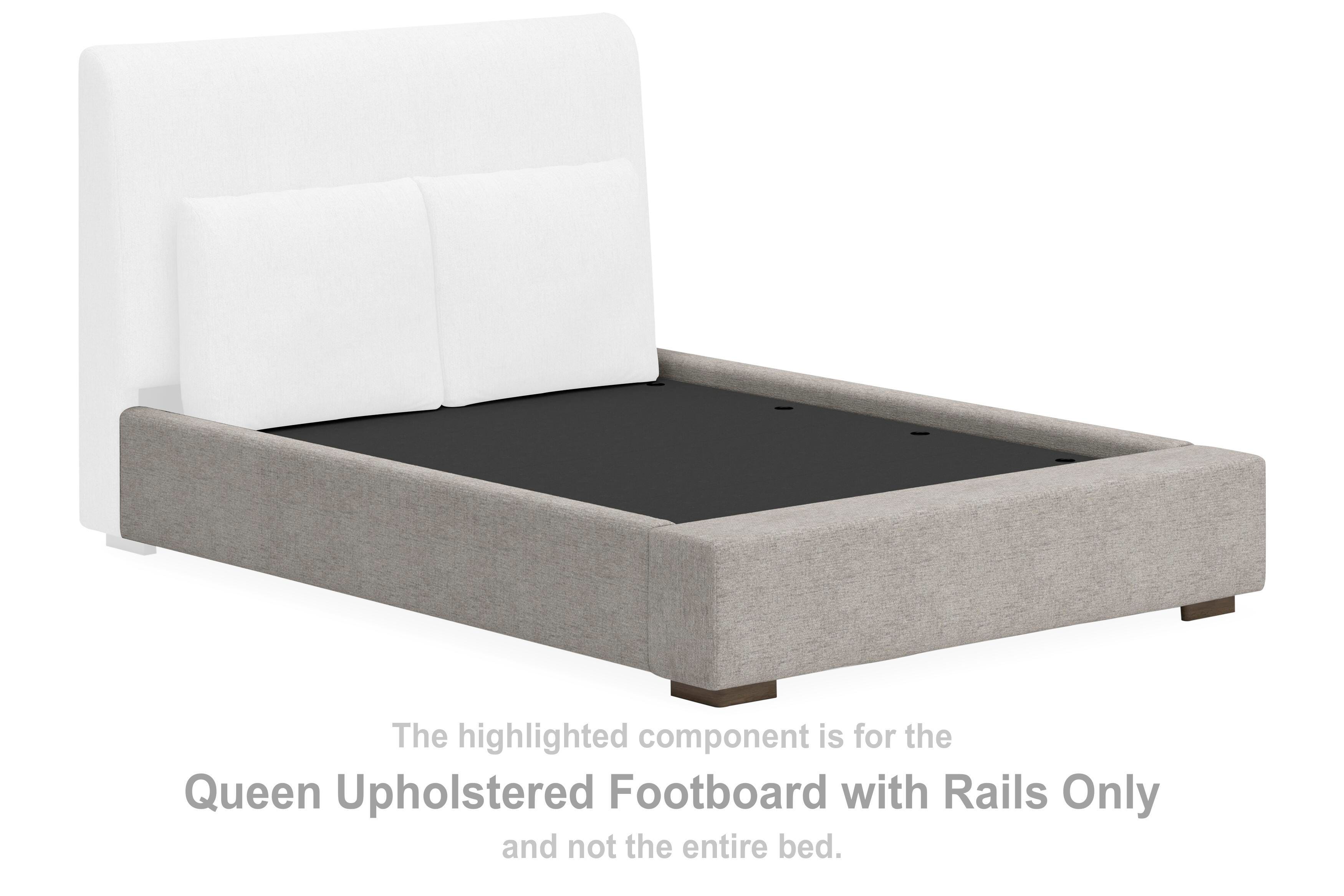 Cabalynn – Queen Uph Footboard With Rails – Oatmeal