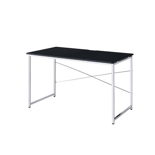 Tennos - Vanity Desk (Same 93195) - Black & Chrome, black, view 2