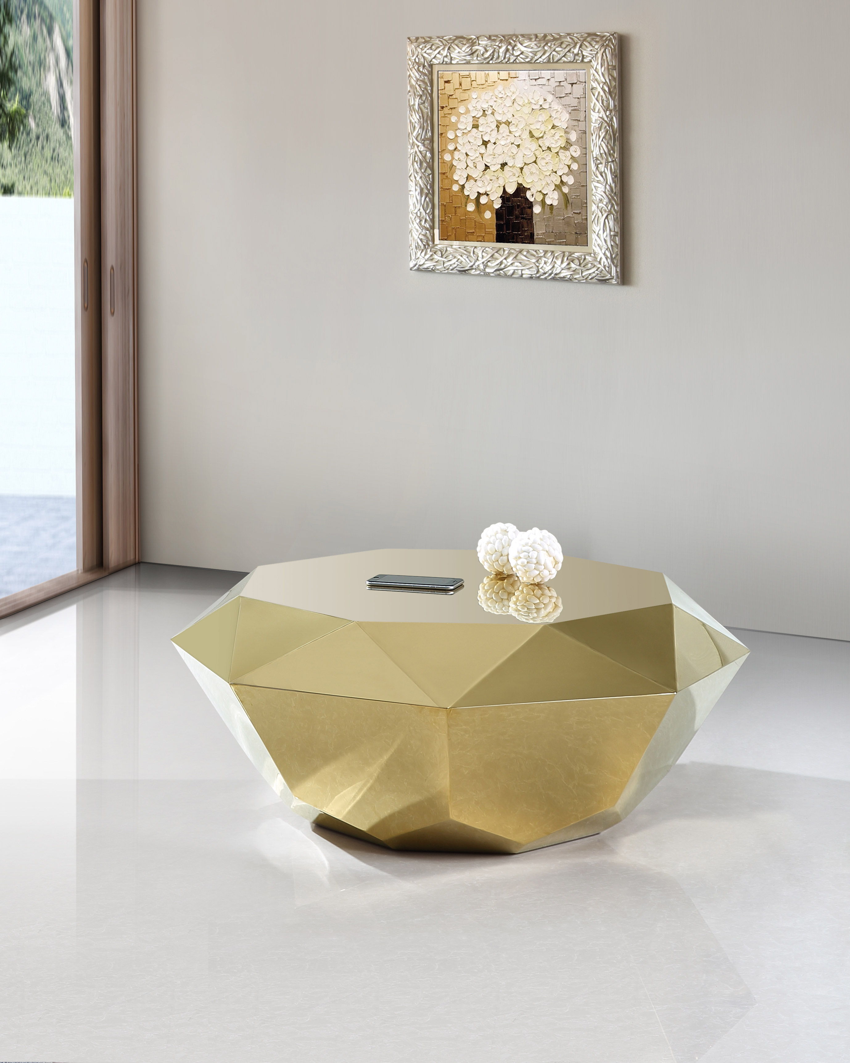 Gemma - Coffee Table - Gold