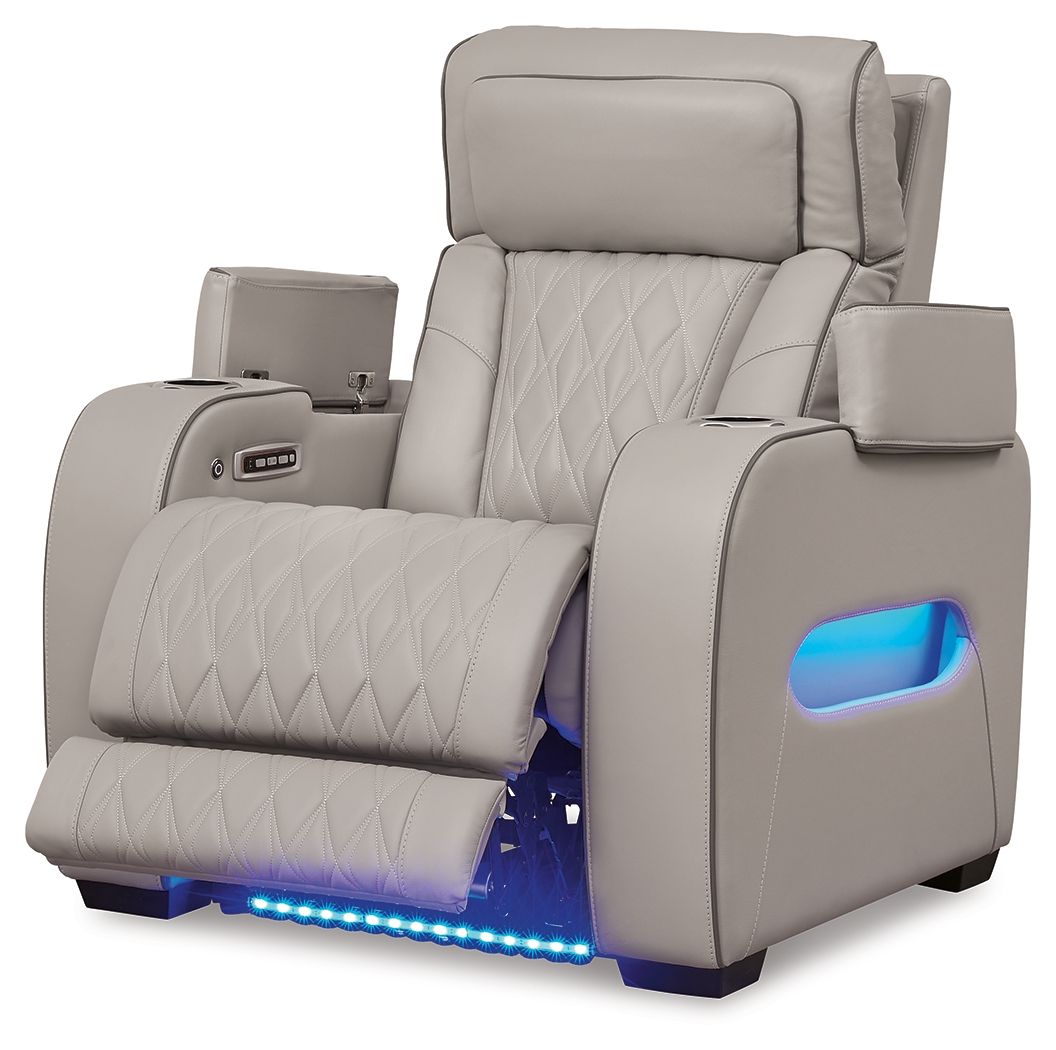 Ashley Furniture Boyington - 3 Pc. - Power Reclining Sofa, Power Reclining Loveseat, Power Recliner - Gray - Image 10