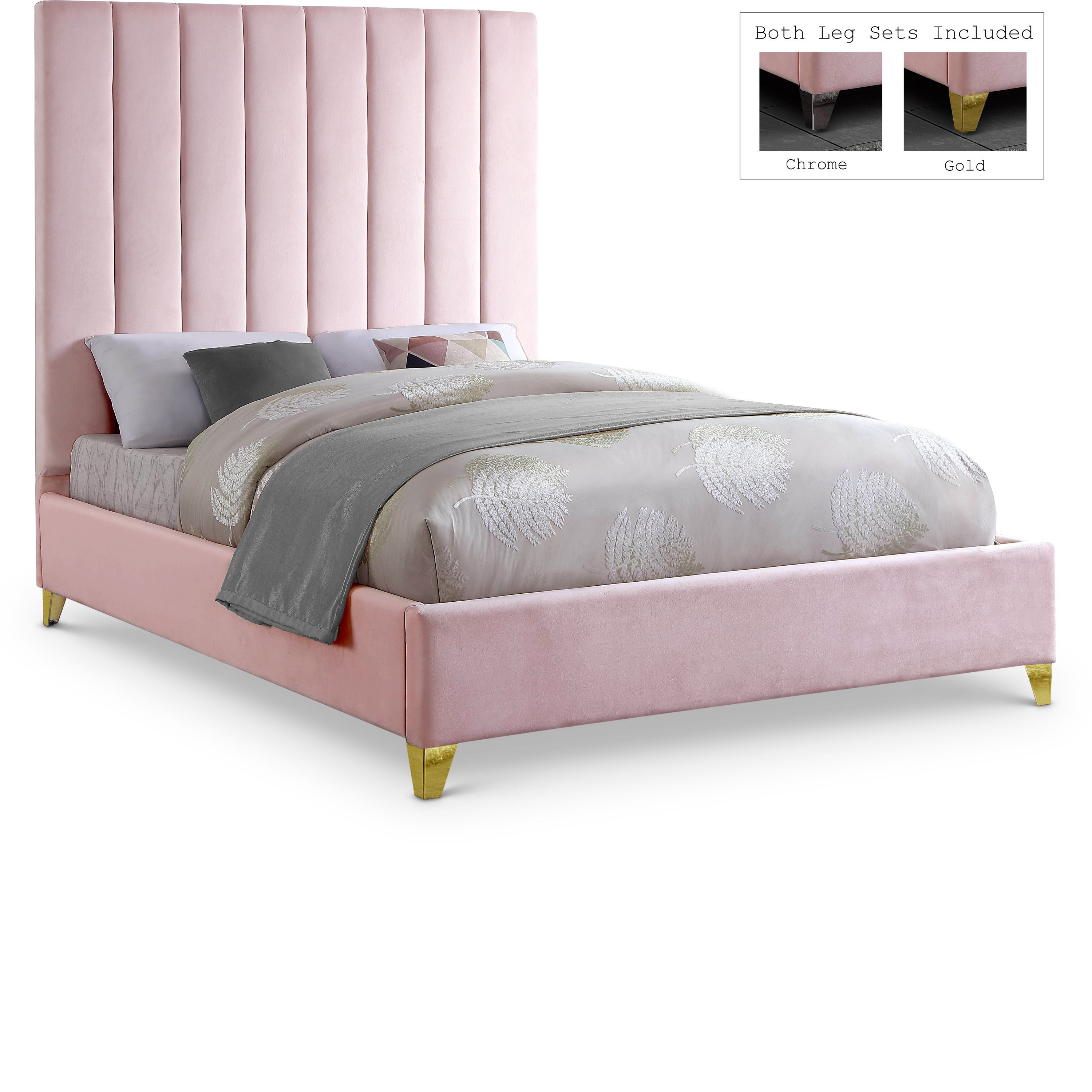 Via - Queen Bed - Pink