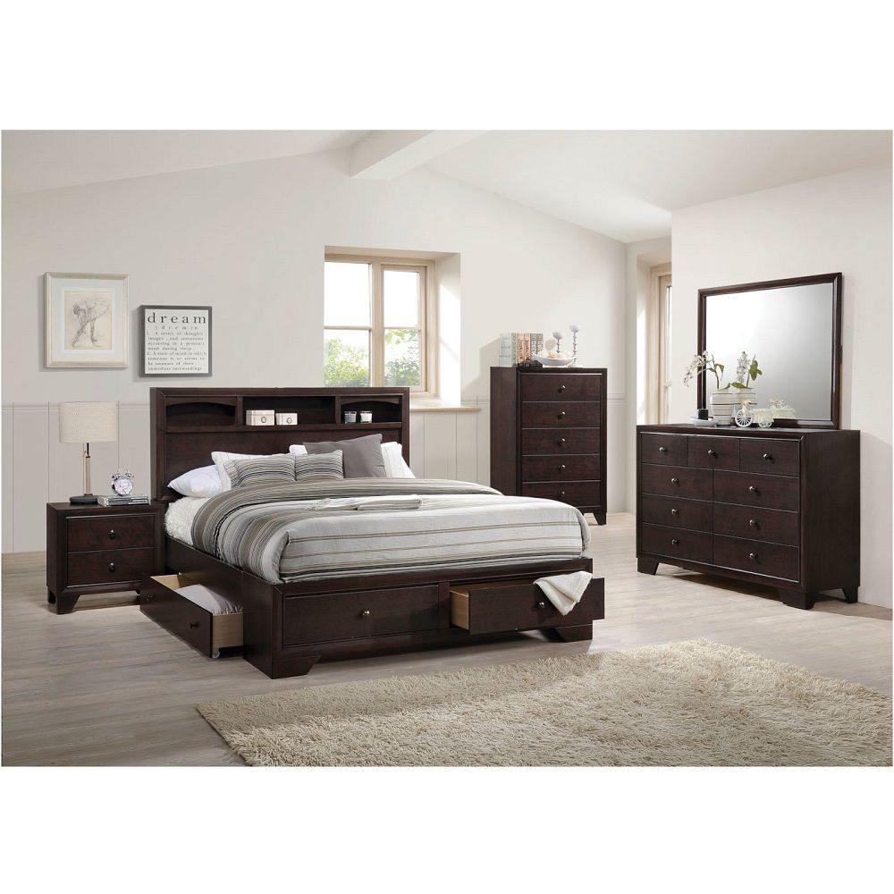 Madison II - Queen Bed - Espresso, dark brown, view 5