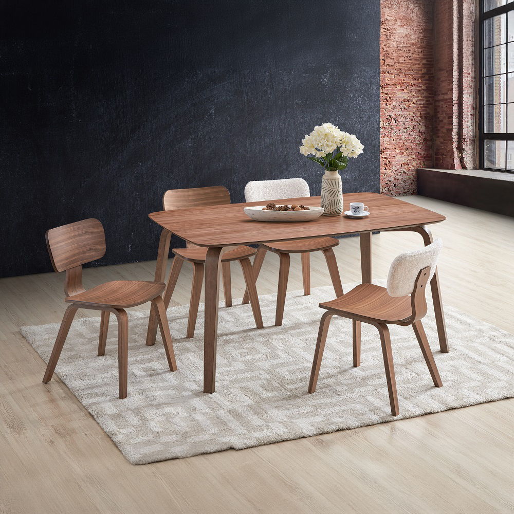 Casson - Dining Table - Walnut, dark brown, view 5