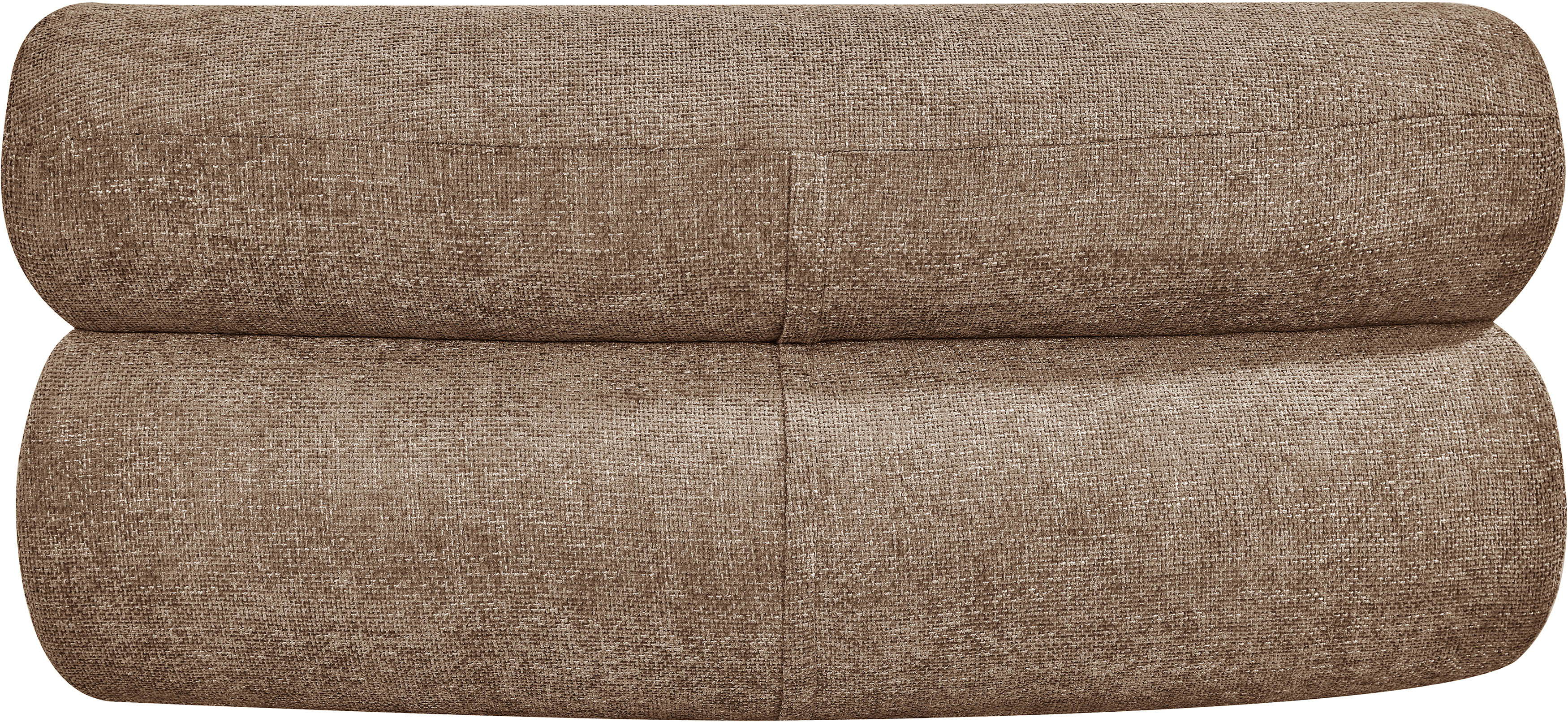 Bale - Chenille Fabric Upholstered Modular Armless Chair - Brown