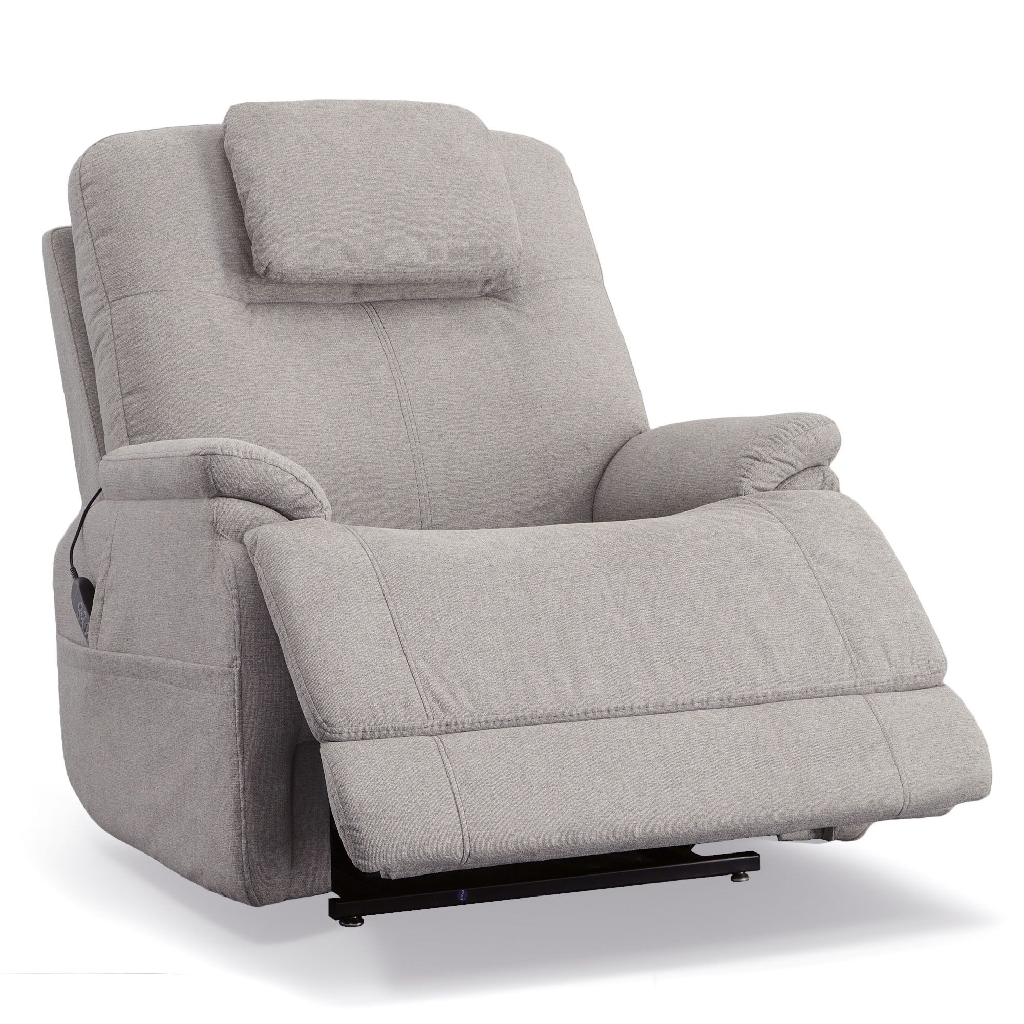 Zecliner Model 1 - Power Lift Sleep Chair - Dove, light gray, view 2