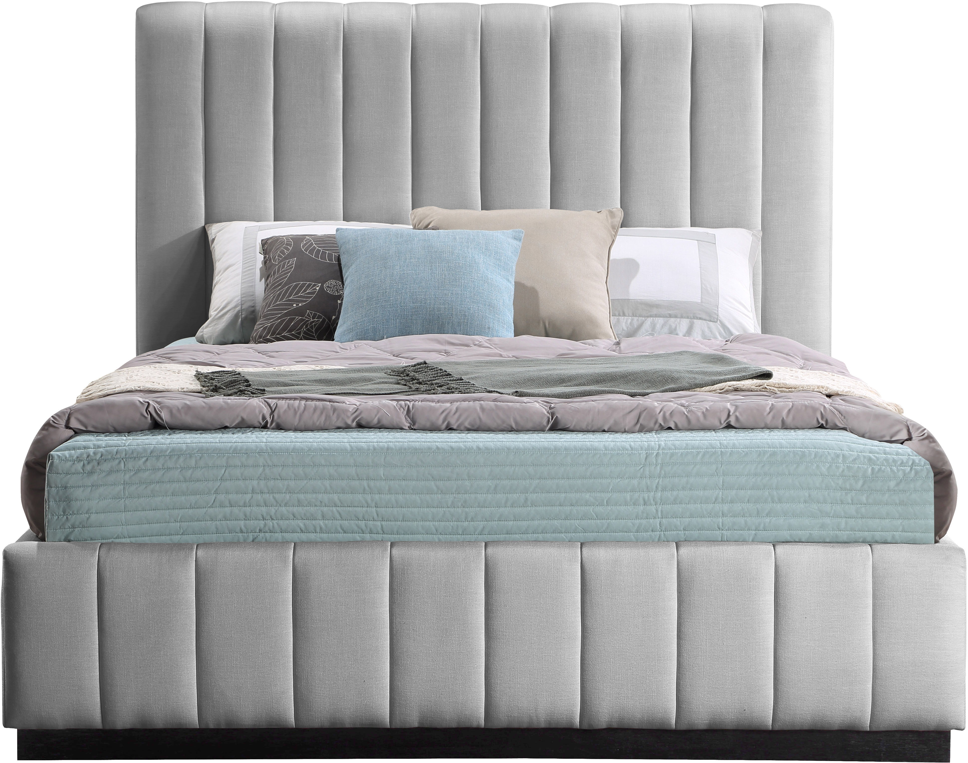 Lucia - Queen Bed - Gray