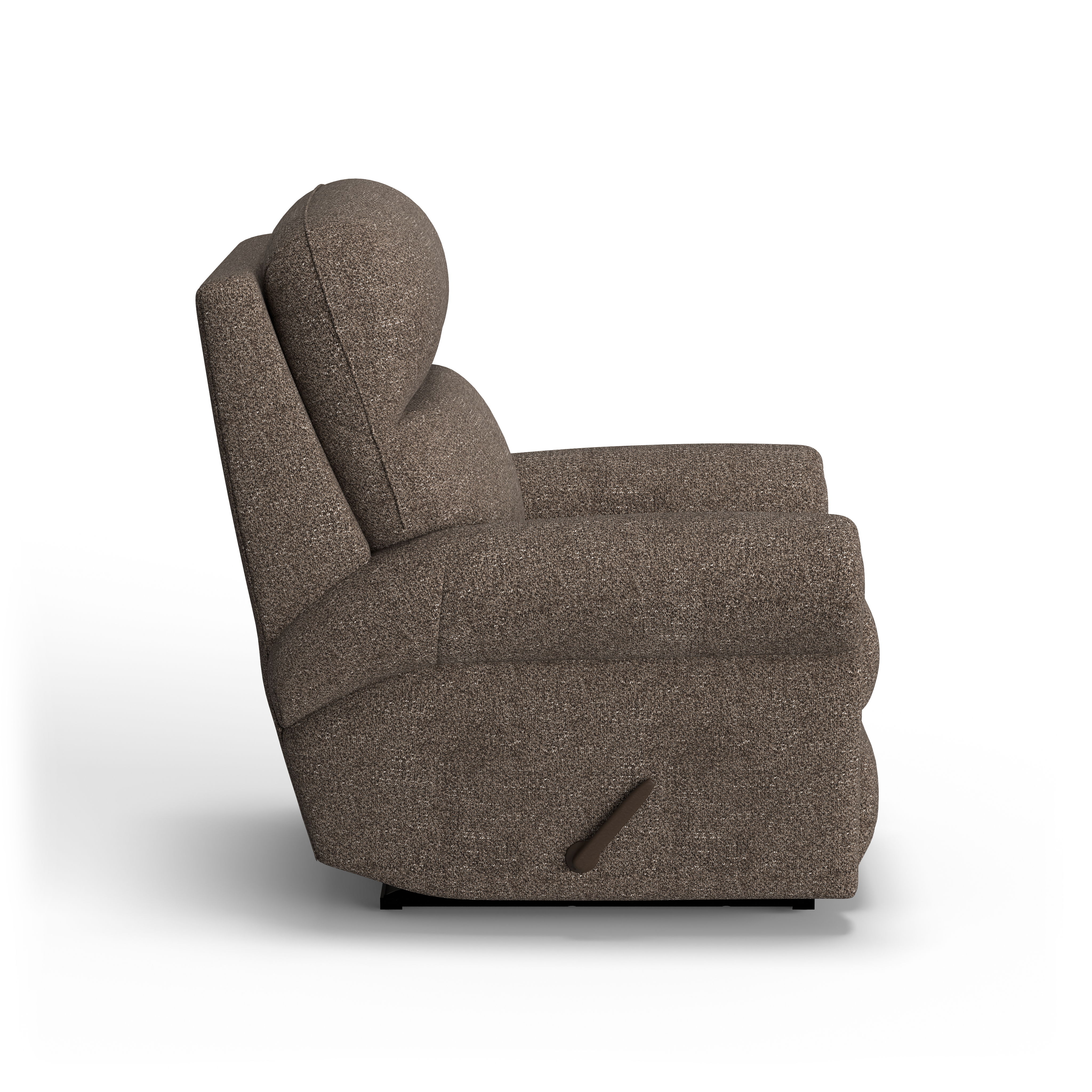 Langston - Traditional Fabric Recliner, dark gray, view 6