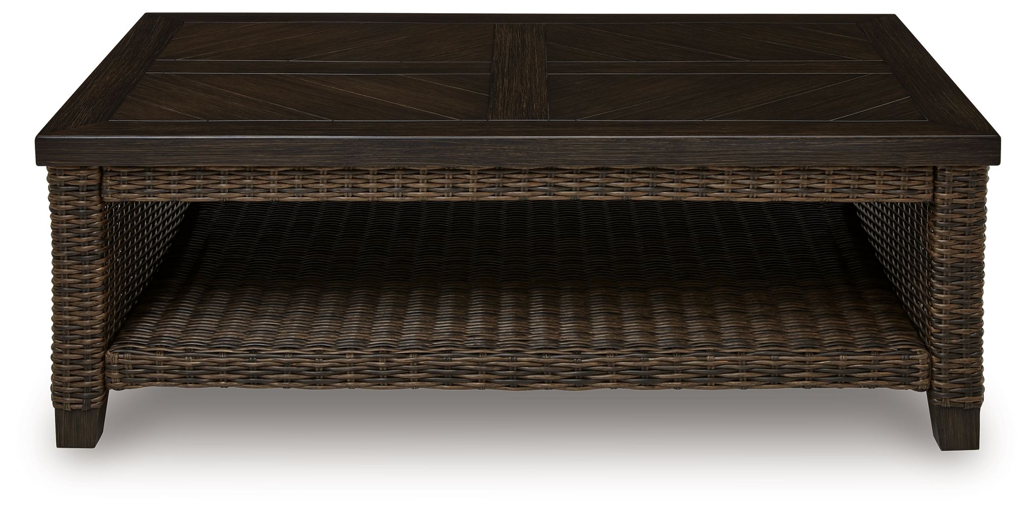 Ashley Furniture Monterey Point - Rectangular Cocktail Table - Dark Brown - Image 4