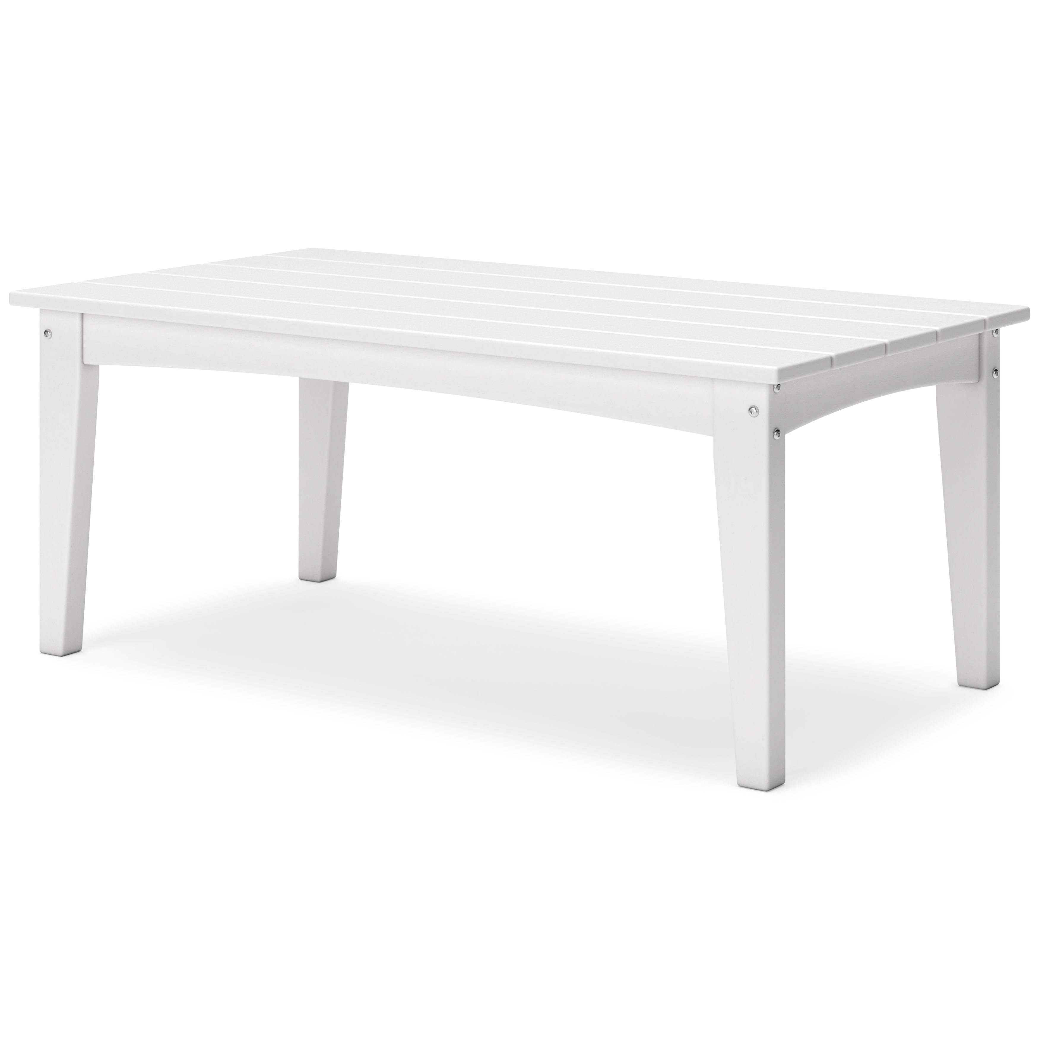 Hyland Wave - Rectangular Cocktail Table - White