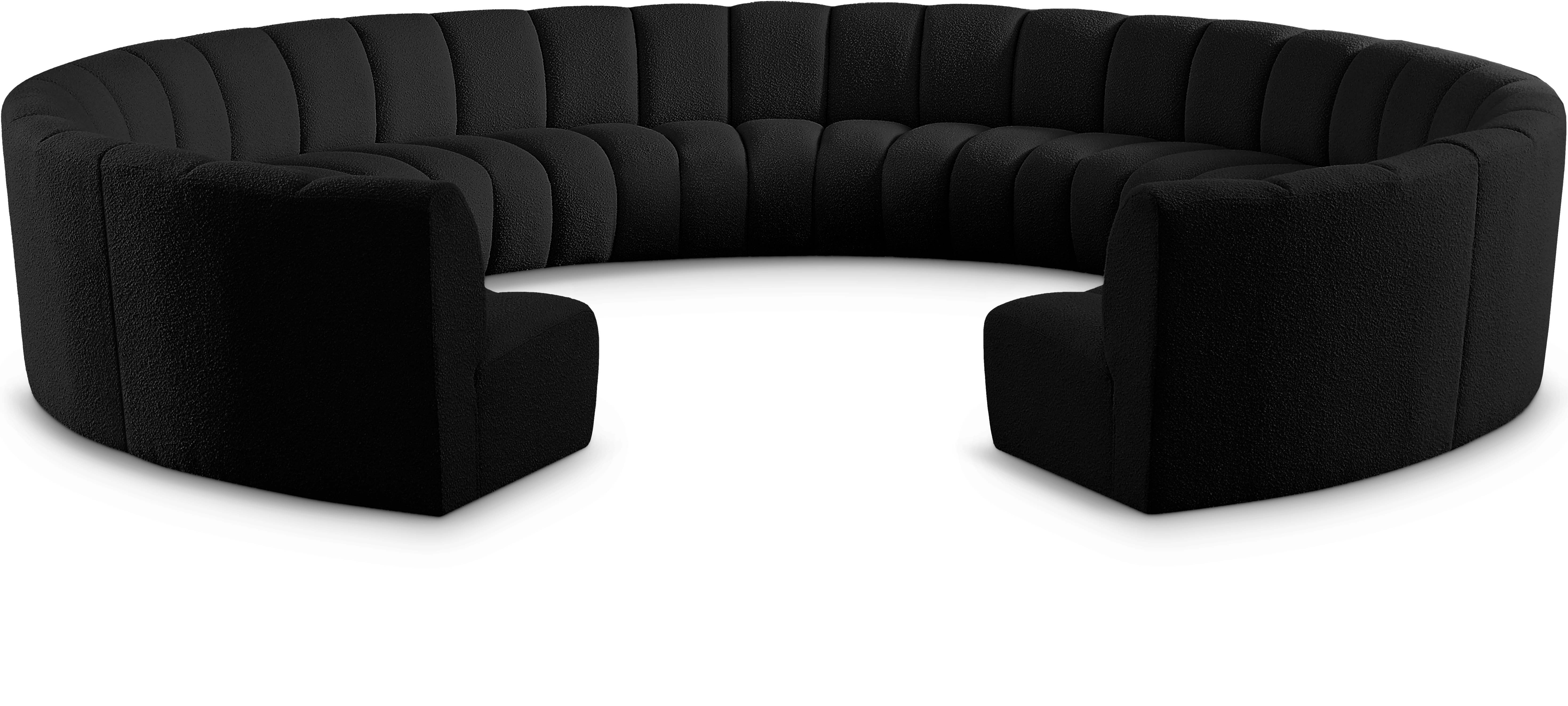 Infinity - 11 Piece Modular Sectional - Black
